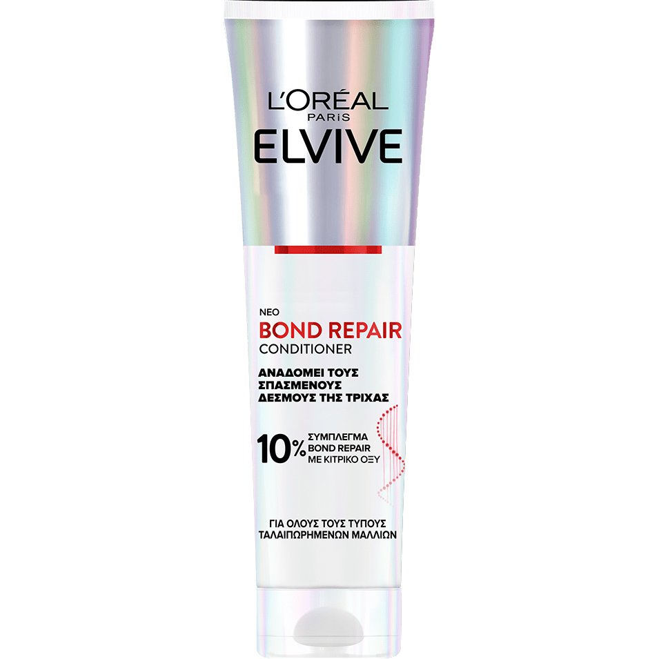 L'oreal Paris Elvive Bond Repair Conditioner Μαλακτική Κρέμα που Αναδομεί τους Σπασμένους Δεσμούς της Τρίχας 150ml 56366