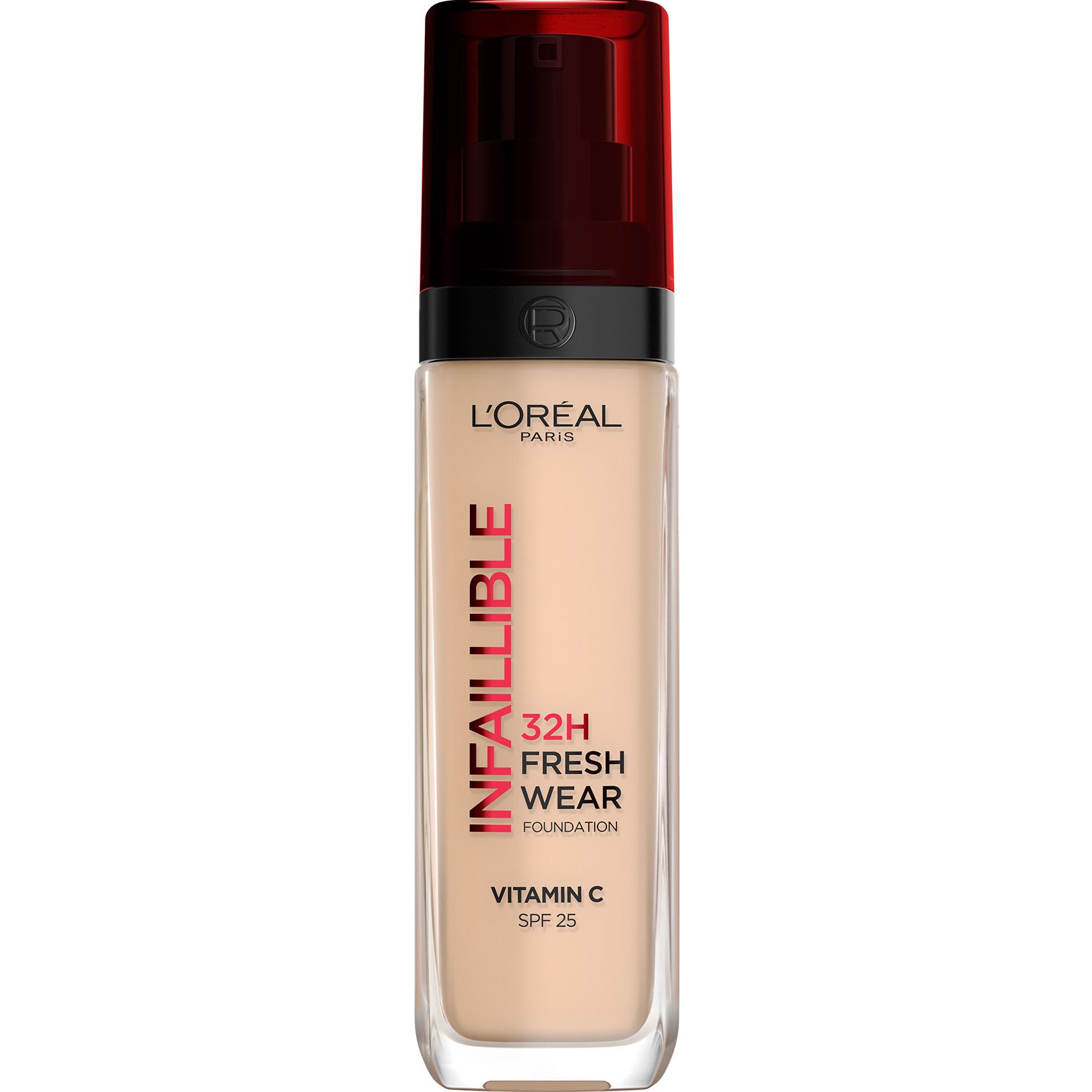 L'oreal Paris Infaillible 32H Fresh Wear Foundation Vitamin C Spf25 Makeup Προσώπου με Ελαφριά Υφή & Δείκτη Προστασίας για Απόλυτη Κάλυψη & Μεγάλη Διάρκεια 30ml - 132 Warm Undertone 59149