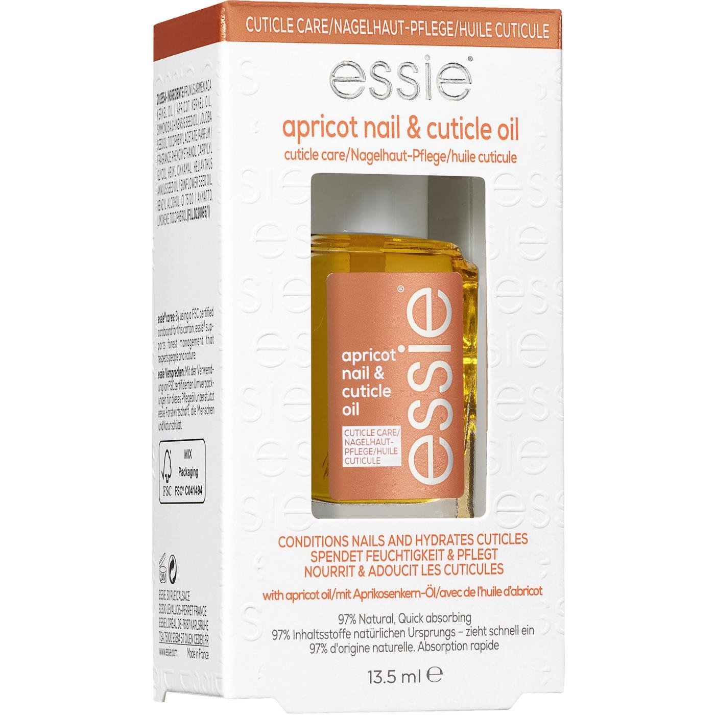 Essie Essie Nail Care Apricot Nail & Cuticle Oil Μαλακτικό Έλαιο Βερύκοκκο για Νύχια & Παρωνυχίδες 13.5ml