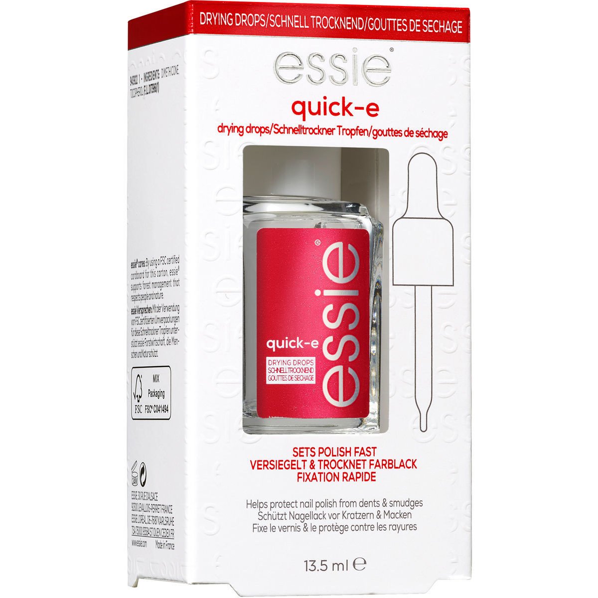 Essie Essie Nail Care Quick-e Drying Drops Σταγόνες για Γρήγορο Στέγνωμα & Προστασία του Χρώματος από Γρατζουνιές & Χτυπήματα 13.5ml