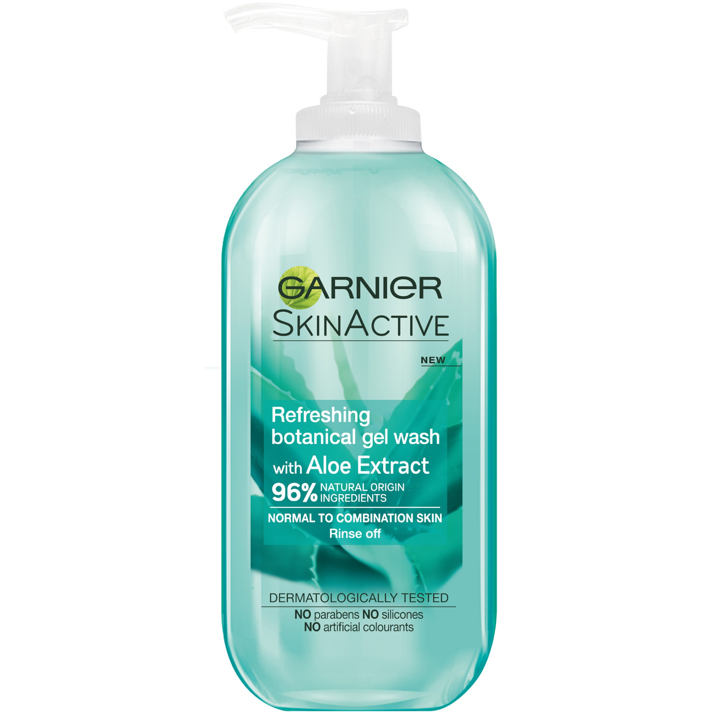 Garnier Garnier SkinActive Aloe Refreshing Gel Wash Gel Καθαρισμού Προσώπου με Αλόη για Κανονικές προς Μικτές Επιδερμίδες 200ml