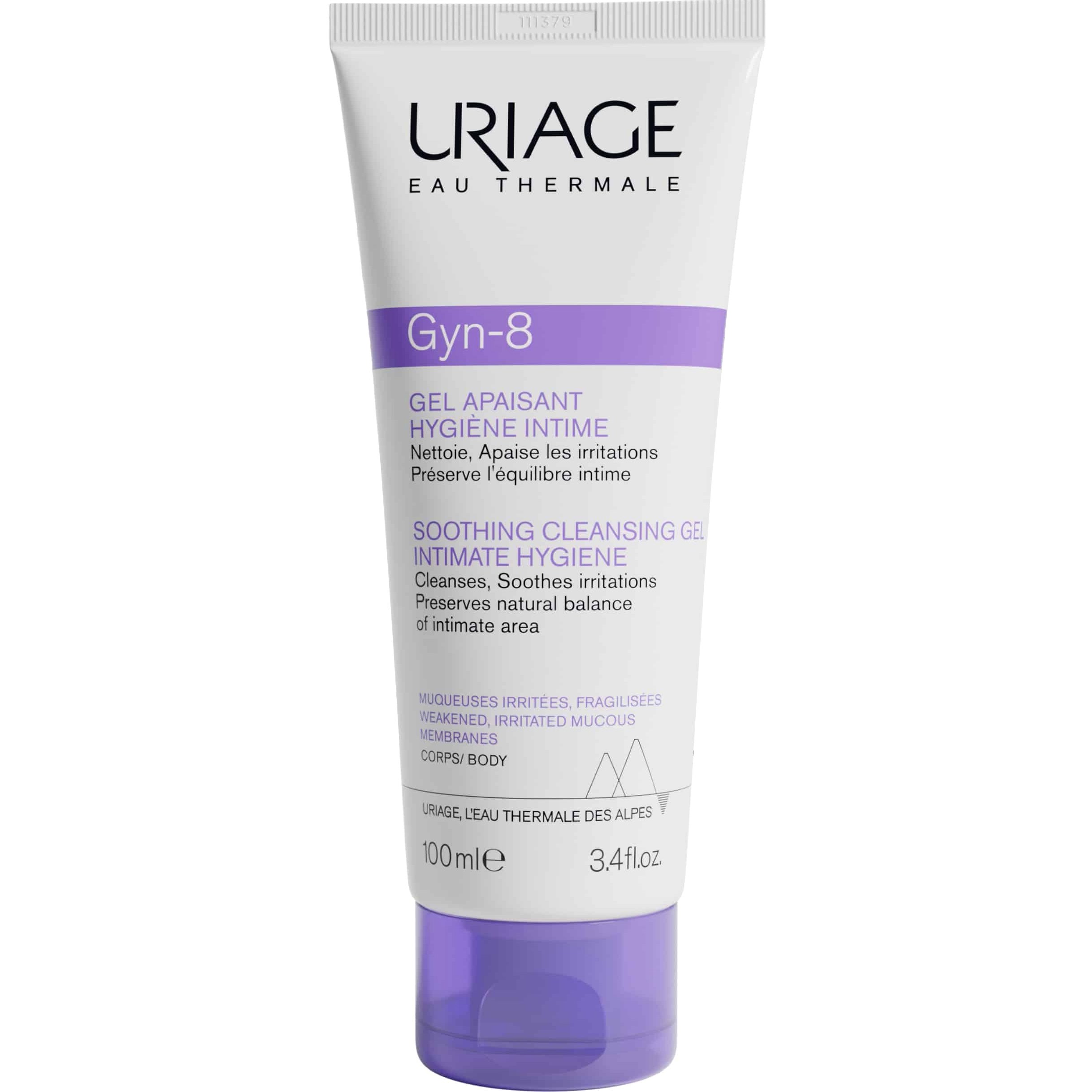 Uriage Uriage Gyn-8 Soothing Cleansing Gel Intimate Hygiene Καταπραϋντικό Gel Καθαρισμού για την Υγιεινή της Ευαίσθητης Περιοχής 100ml