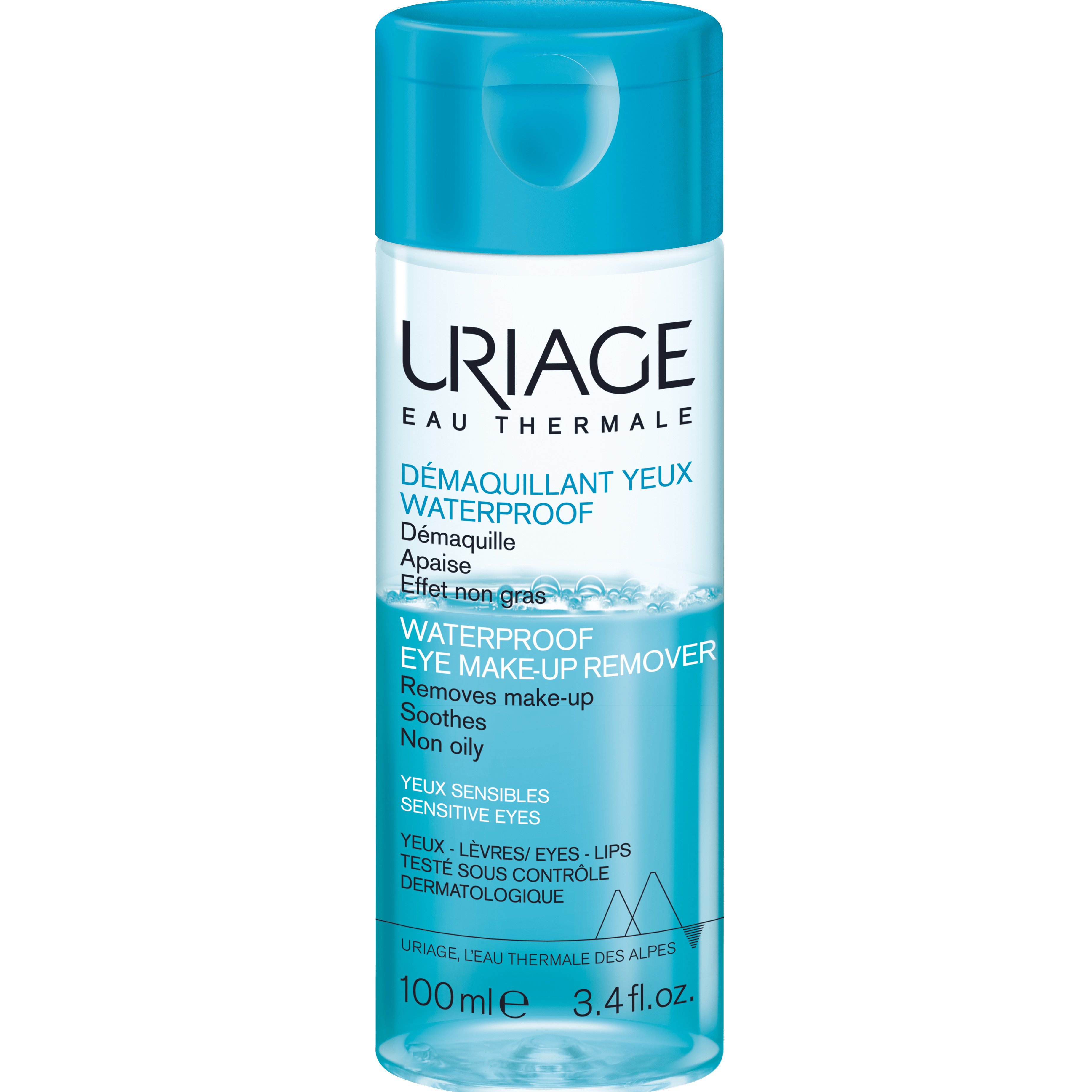 Uriage Waterproof Eye Make-Up Remover Διφασικό Ντεμακιγιάζ Ματιών Ιδανικό & για Αδιάβροχο Μακιγιάζ 100ml φωτογραφία