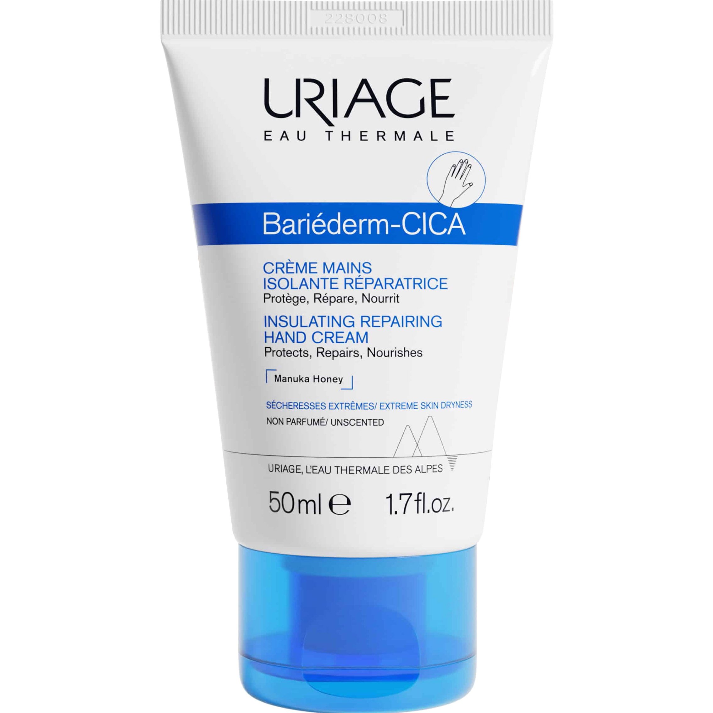 Uriage Uriage Bariederm Cica Insulating Repairing Hand Cream Μονωτική & Αναπλαστική Κρέμα Χεριών για Πολύ Ξηρές Επιδερμίδες 50ml