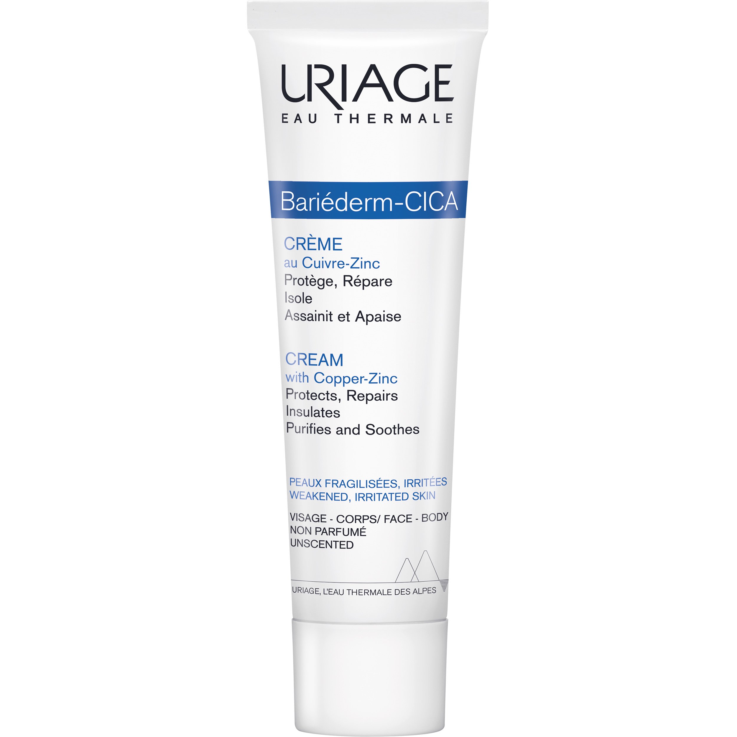 Uriage Uriage Bariederm Cica Cream with Copper - Zinc Προστατευτική Αναπλαστική Κρέμα Ιδανική για το Εύθραυστο Δέρμα 100ml