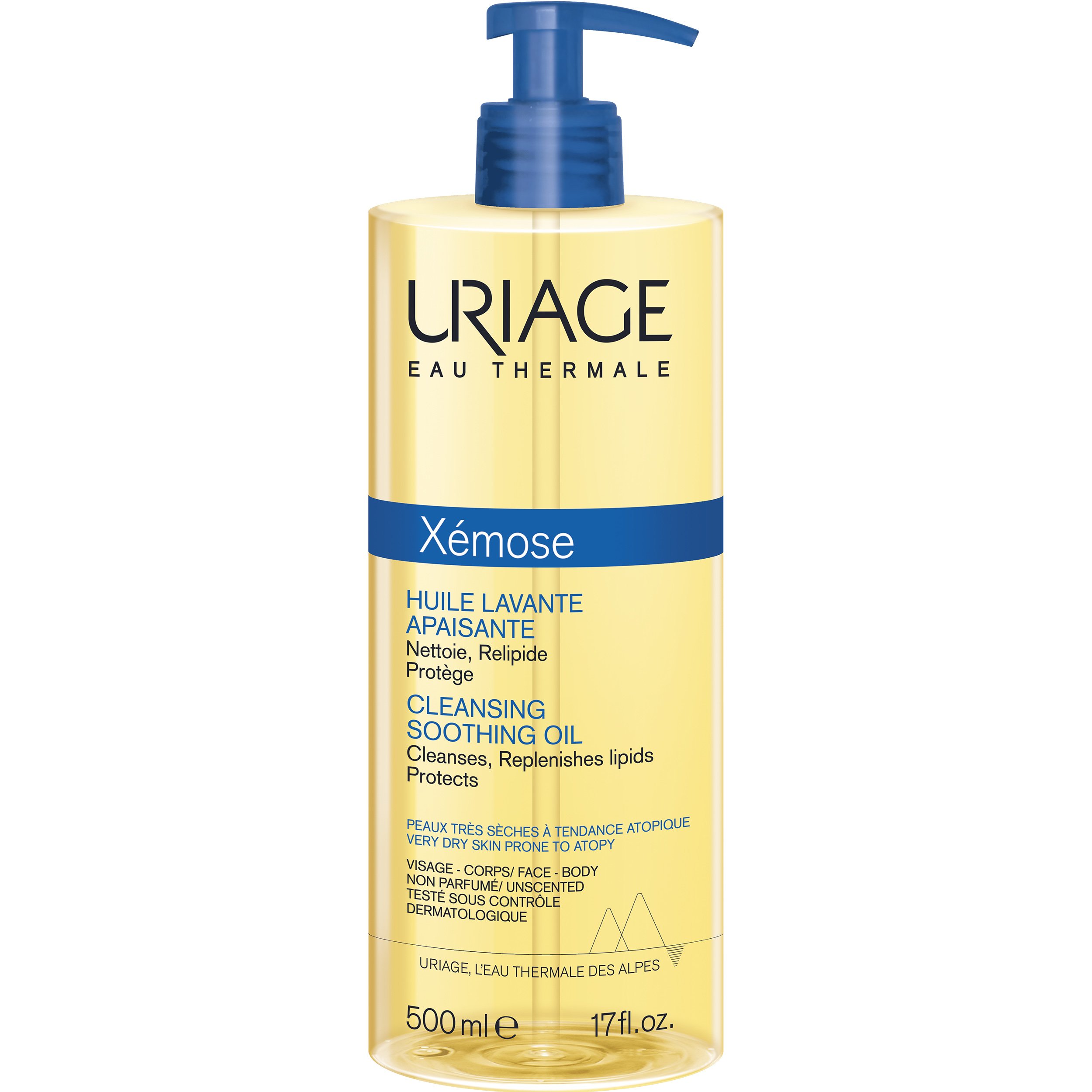 Uriage Uriage Xemose Cleansing Soothing Oil Καταπραϋντικό Λάδι Καθαρισμού για Πολύ Ξηρές Επιδερμίδες με Τάση Ατοπίας 500ml