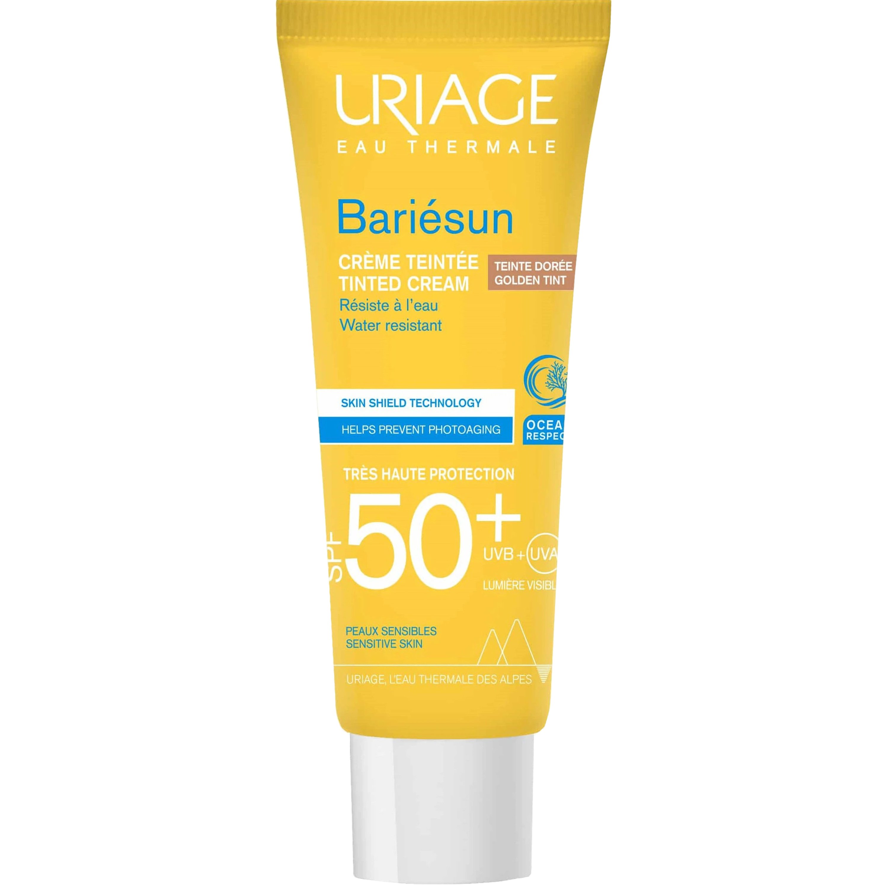 Uriage Uriage Bariesun Tinted Face Cream Spf50+ Αντηλιακή Κρέμα Προσώπου Πολύ Υψηλής Προστασίας με Χρώμα 50ml - Golden Tint