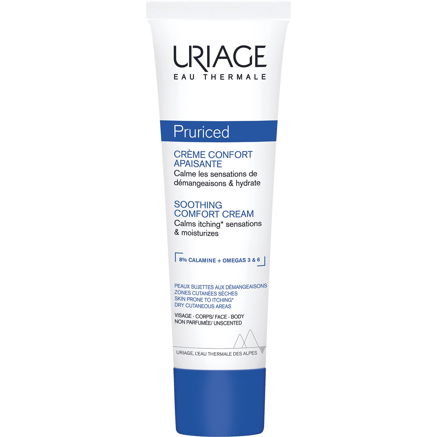 Uriage Uriage Pruriced Soothing Comfort Cream Καταπραϋντική Κρέμα Προσώπου - Σώματος για Ανακούφιση από τον Κνησμό & το Τράβηγμα, Κατάλληλη για Ευαίσθητες Επιδερμίδες 100ml