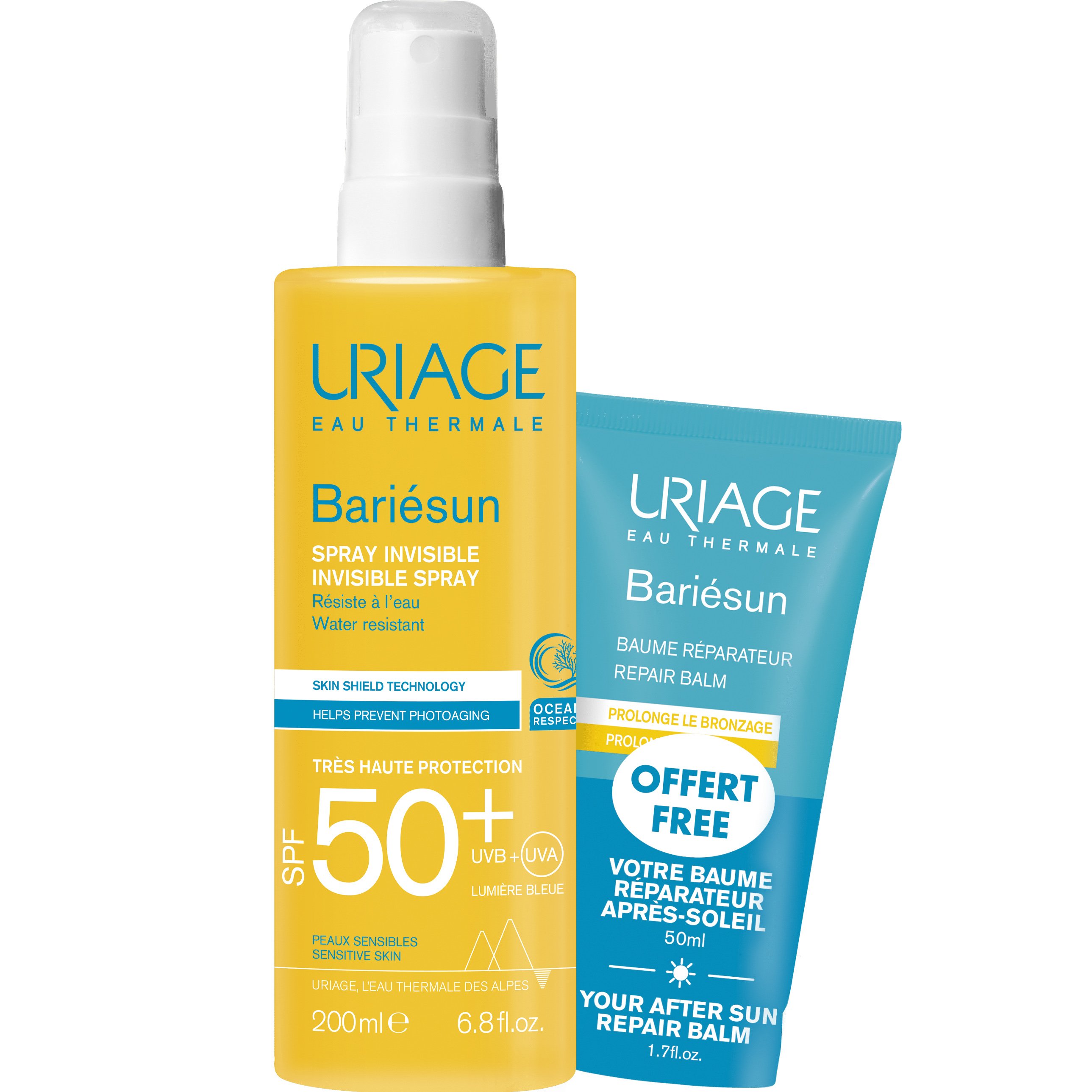 Uriage Uriage Promo Bariesun Invisible Spray Spf50+, 200ml & Δώρο After Sun Repair Balm 50ml