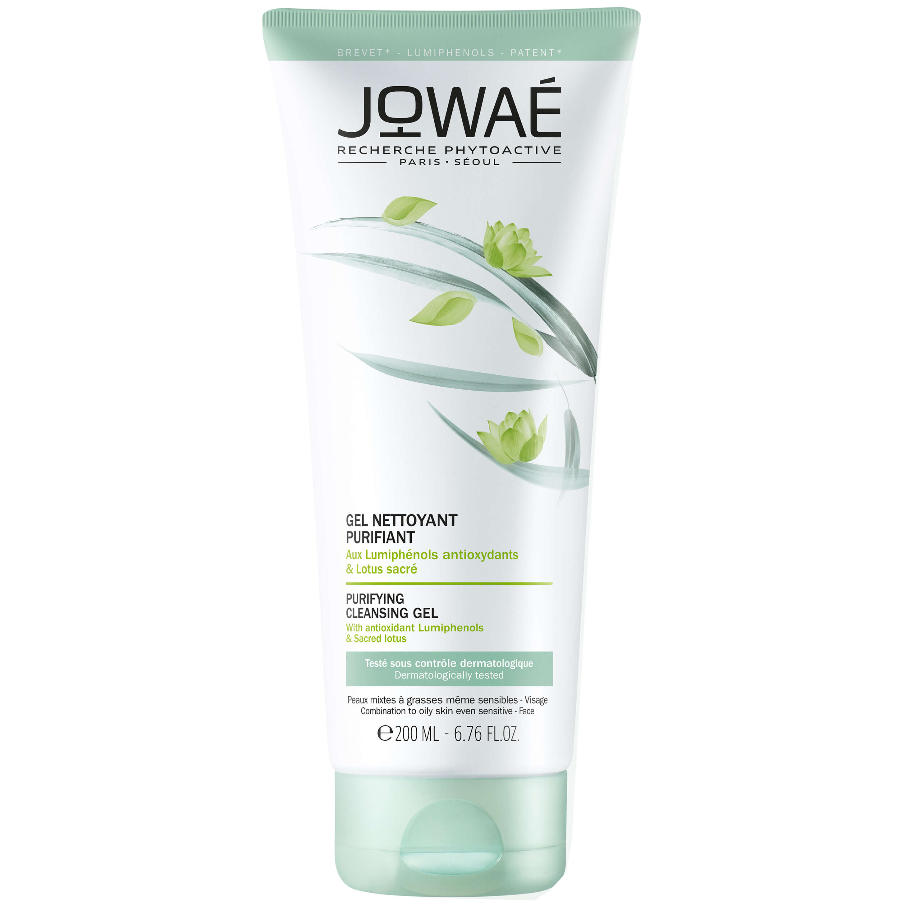 Jowae Purifying Cleansing Gel Εξυγιαντικό Gel Καθαρισμού Προσώπου για Μικτές, Λιπαρές Επιδερμίδες & Ματ Αποτέλεσμα 200ml φωτογραφία