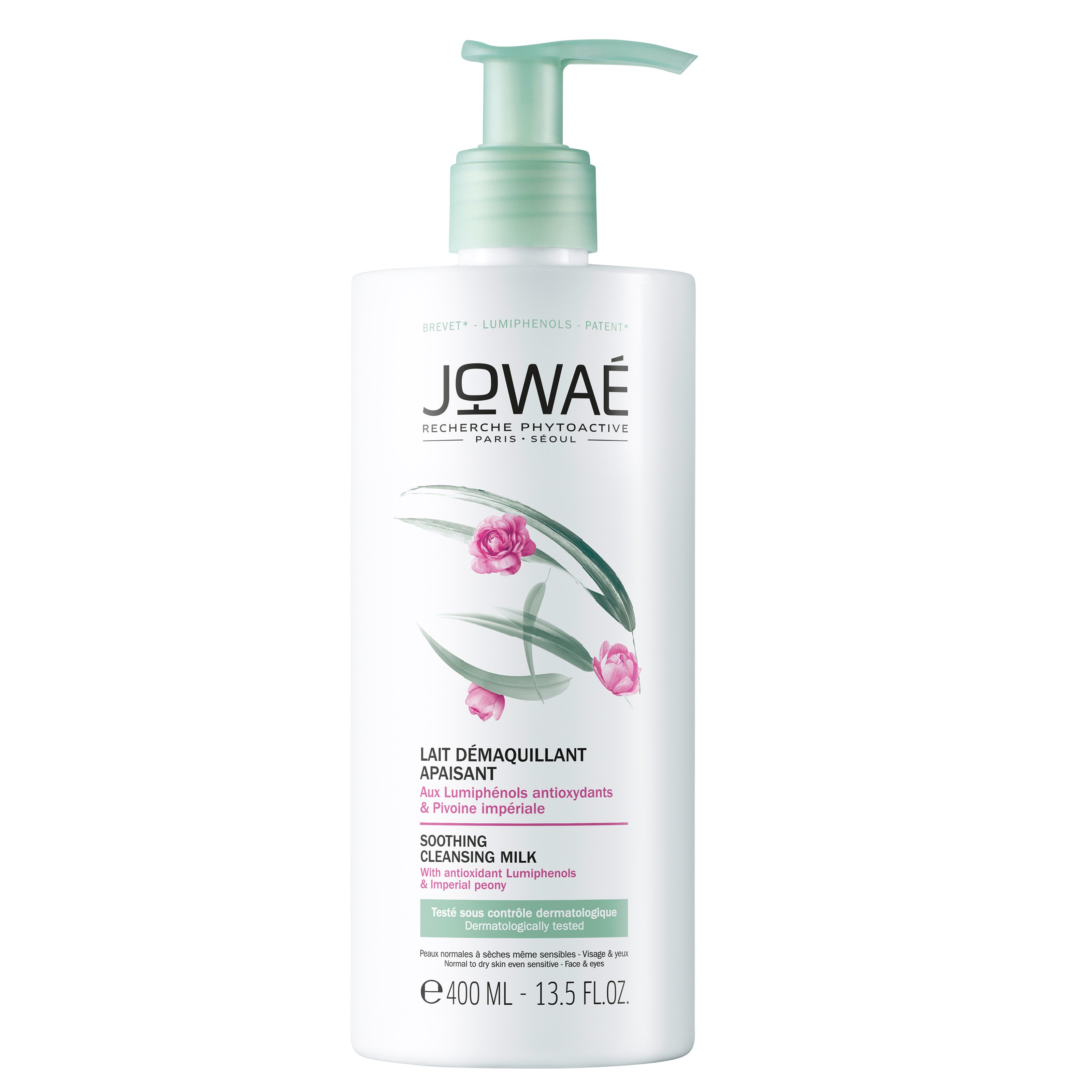 Jowae Jowae Soothing Cleansing Milk Καταπραϋντικό Γαλάκτωμα Καθαρισμού-Ντεμακιγιάζ Προσώπου-Ματιών, Κανονικές-Ξηρές Επιδερμίδες 400ml