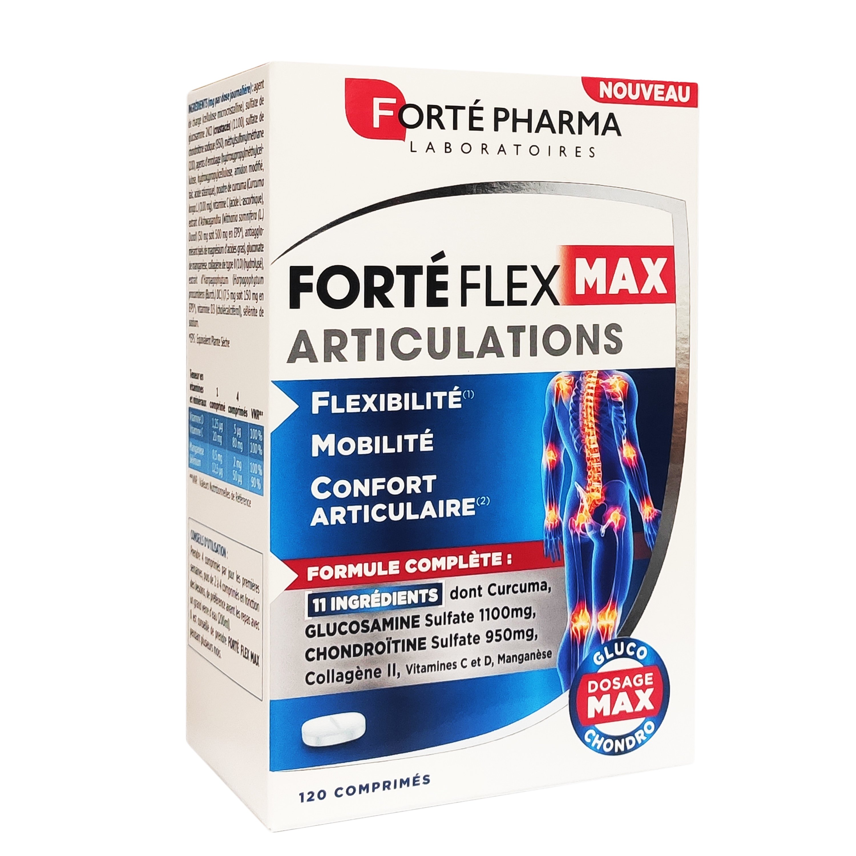 FORTE PHARMA Forte Pharma Forte Flex Max Articulations Συμπλήρωμα Διατροφής για τη την Ευελιξία και την Κινητικότητα των Αρθρώσεων 120tabs