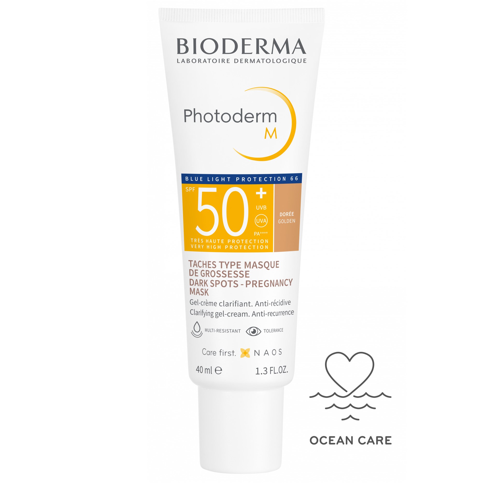 Bioderma Bioderma Photoderm M Spf50+ Tinted Anti-Recurrence Face Gel-Cream Ματ Κρέμα Προσώπου Υψηλής Αντηλιακής Προστασίας με Χρώμα 40ml - Golden