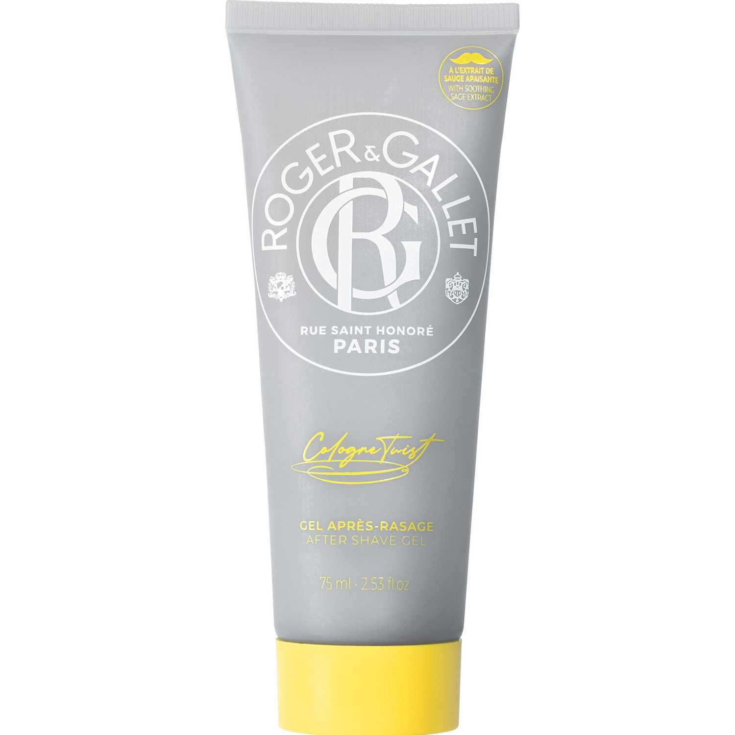 Roger & Gallet Roger & Gallet Cologne Twist After Shave Gel Ενυδατικό & Καταπραϋντικό Gel για Μετά το Ξύρισμα με Άρωμα Εσπεριδοειδών 75ml