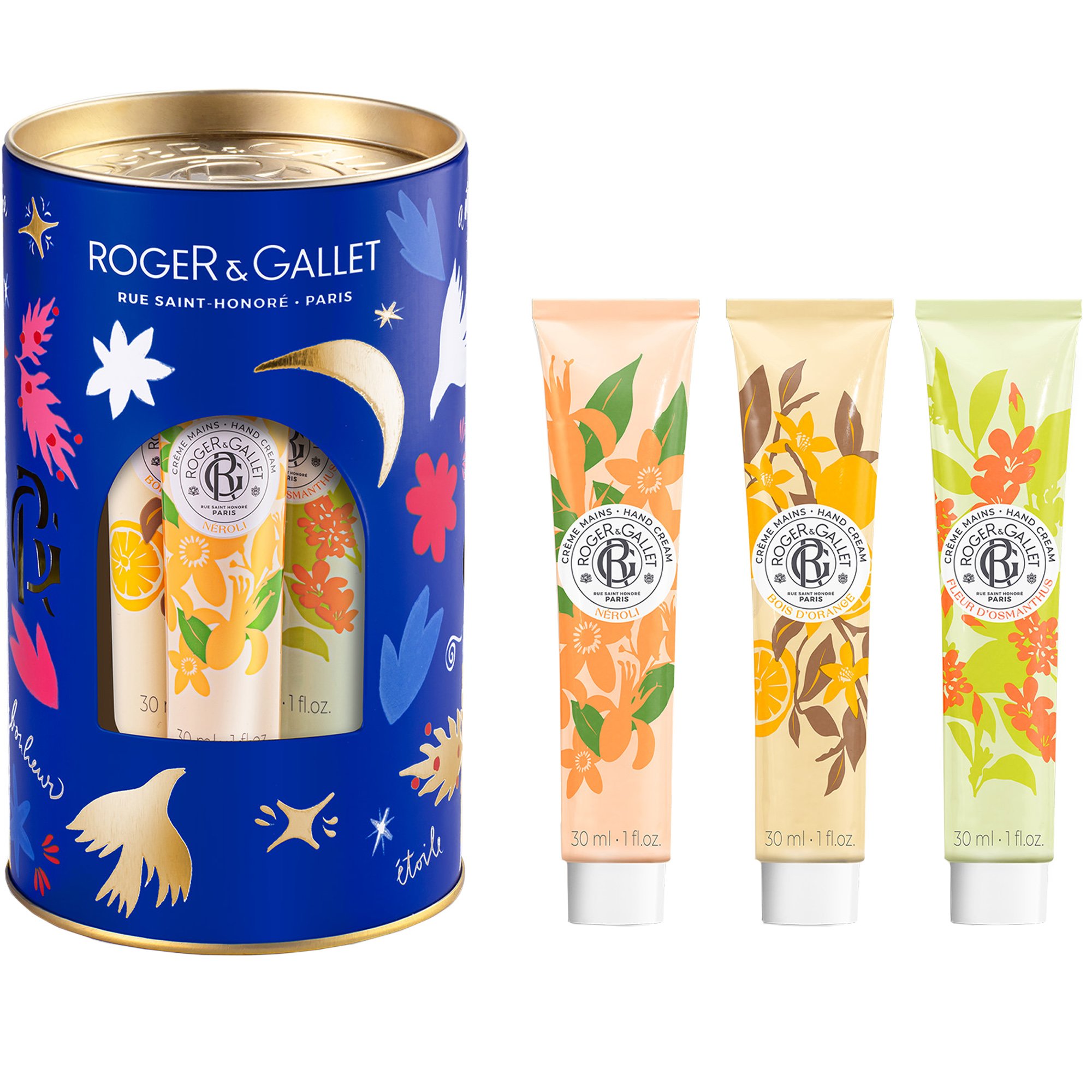 Roger & Gallet Roger & Gallet Promo Neroli Hand Cream 30ml & Fleur d'Osmanthus Hand Cream 30ml & Bois d'Orange Hand Cream 30ml