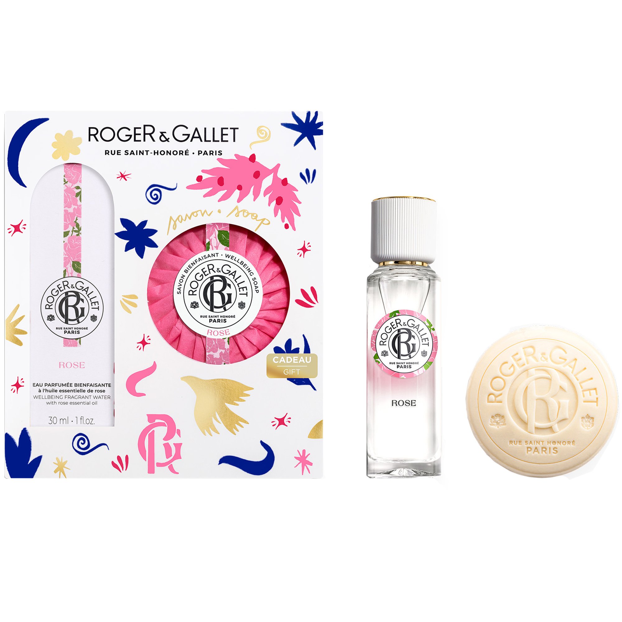 Roger & Gallet Roger & Gallet Promo Rose Eau Parfumee Bienfaisante 30ml & Wellbeing Soap 100g