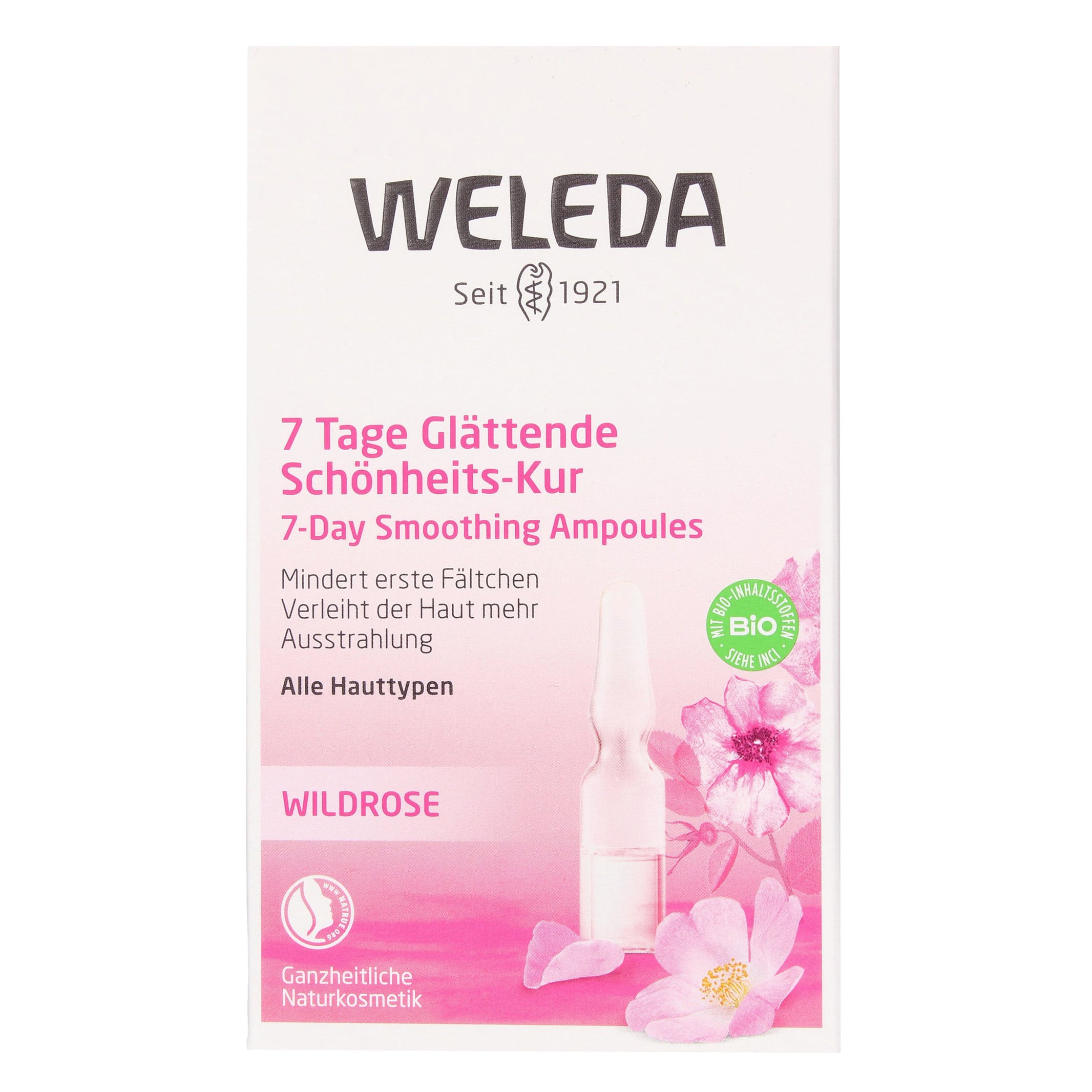 Weleda Weleda 7 Day Smoothing Ampoules Κούρα 7 Ημερών σε Αμπούλες για Λείανση & Άμεση Λάμψη με Έλαιο Τριαντάφυλλου 7 x 0.8ml