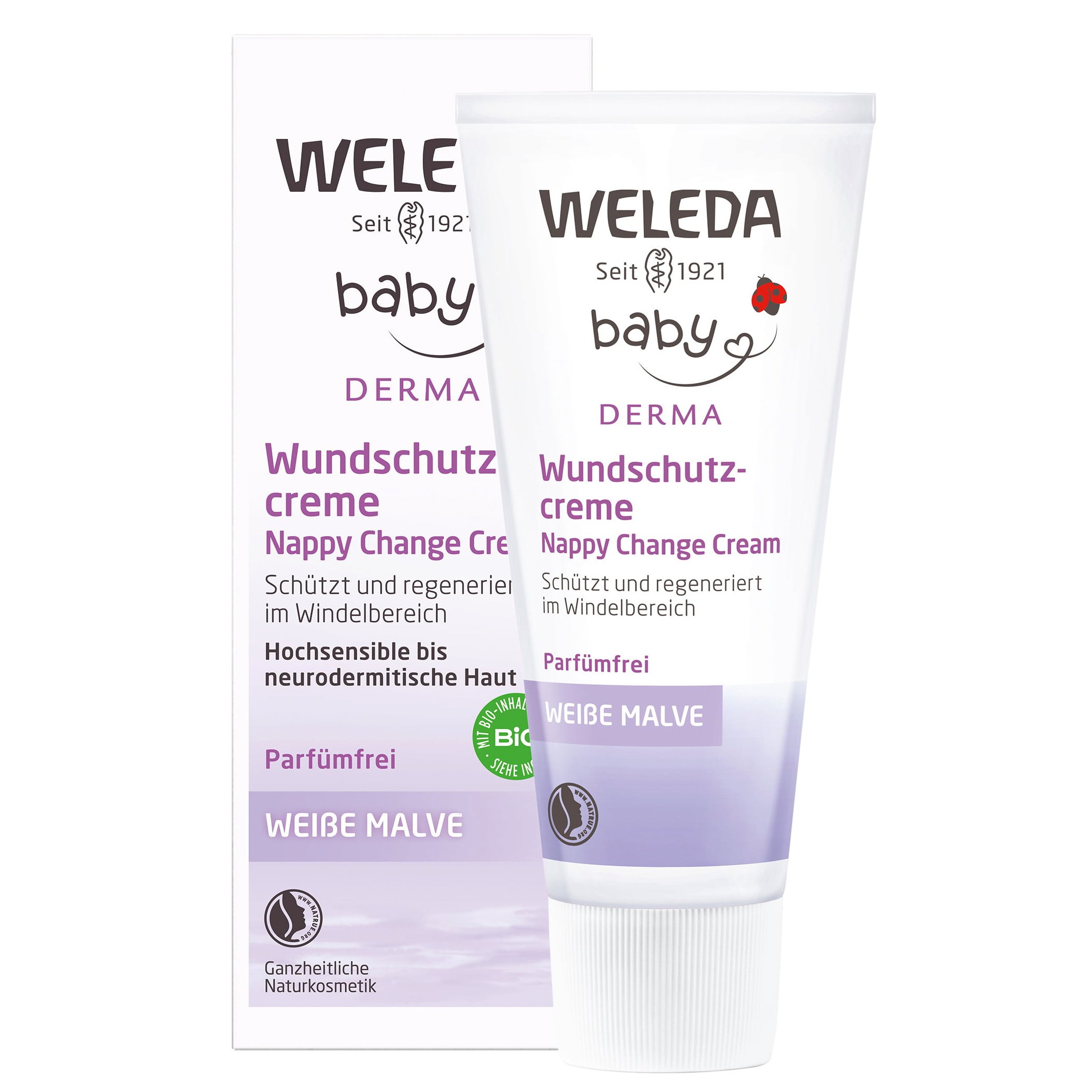 Weleda Baby Derma White Mallow Nappy Change Cream Κρέμα Αλλαγής Πάνας με Μολόχα, Δίχως Άρωμα με Ήπια, Φυσικά Συστατικά 50ml φωτογραφία