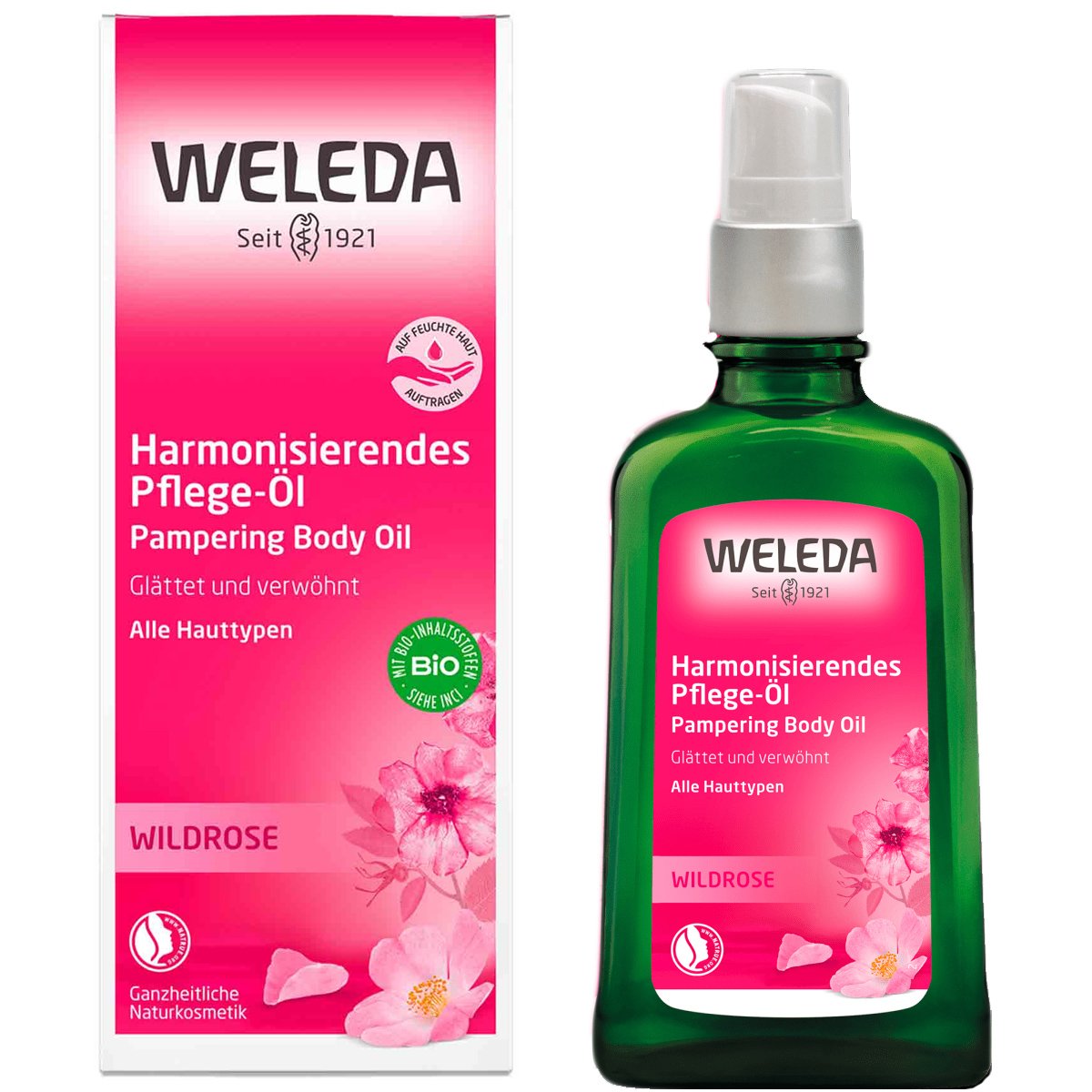 Weleda Weleda Wild Rose Pampering Body Oil Λάδι Σώματος Άγριου Τριαντάφυλλου για Εντατική Πλούσια Θρέψη 100ml