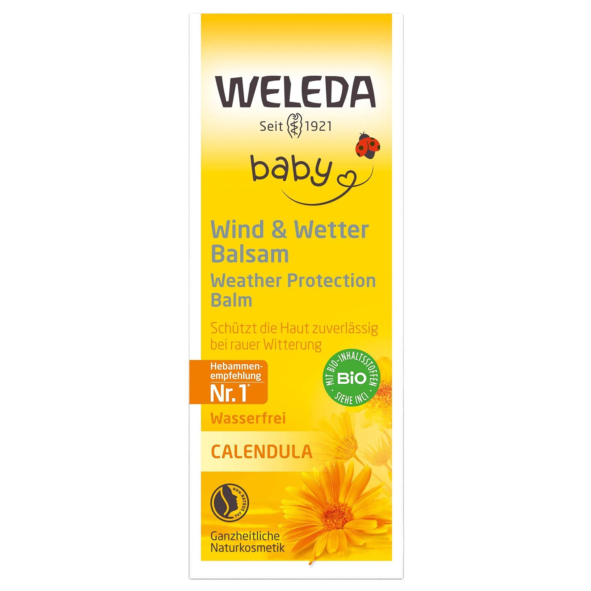 Weleda Weleda Baby Calendula Weather Protection Balm Κρέμα Καλέντουλας για Προστασία από το Κρύο για Μωρά & Παιδιά 30ml