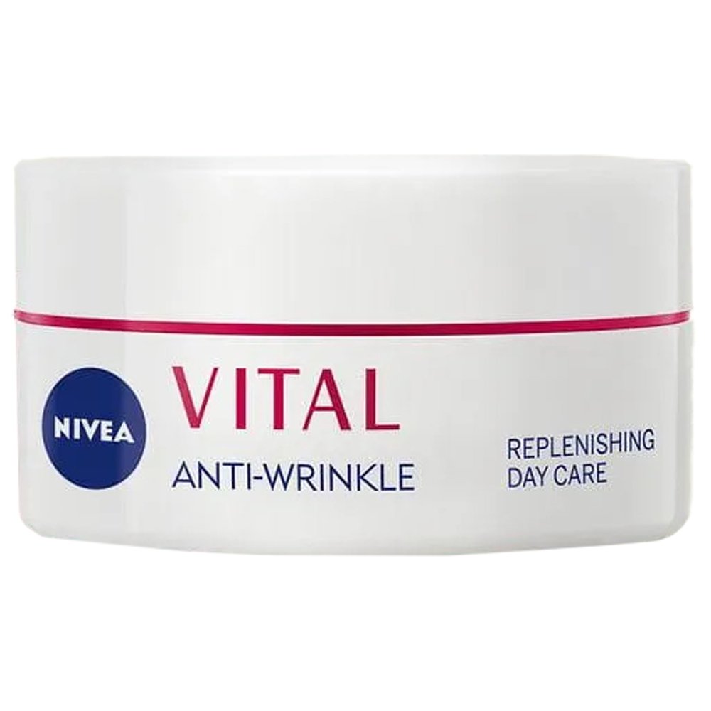 Nivea Vital Anti-Age Replenishing Day Cream Αντιρυτιδική Κρέμα Ημέρας για Ώριμη Επιδερμίδα με Ασβέστιο & Εκχύλισμα Μαργαριταριου 50ml