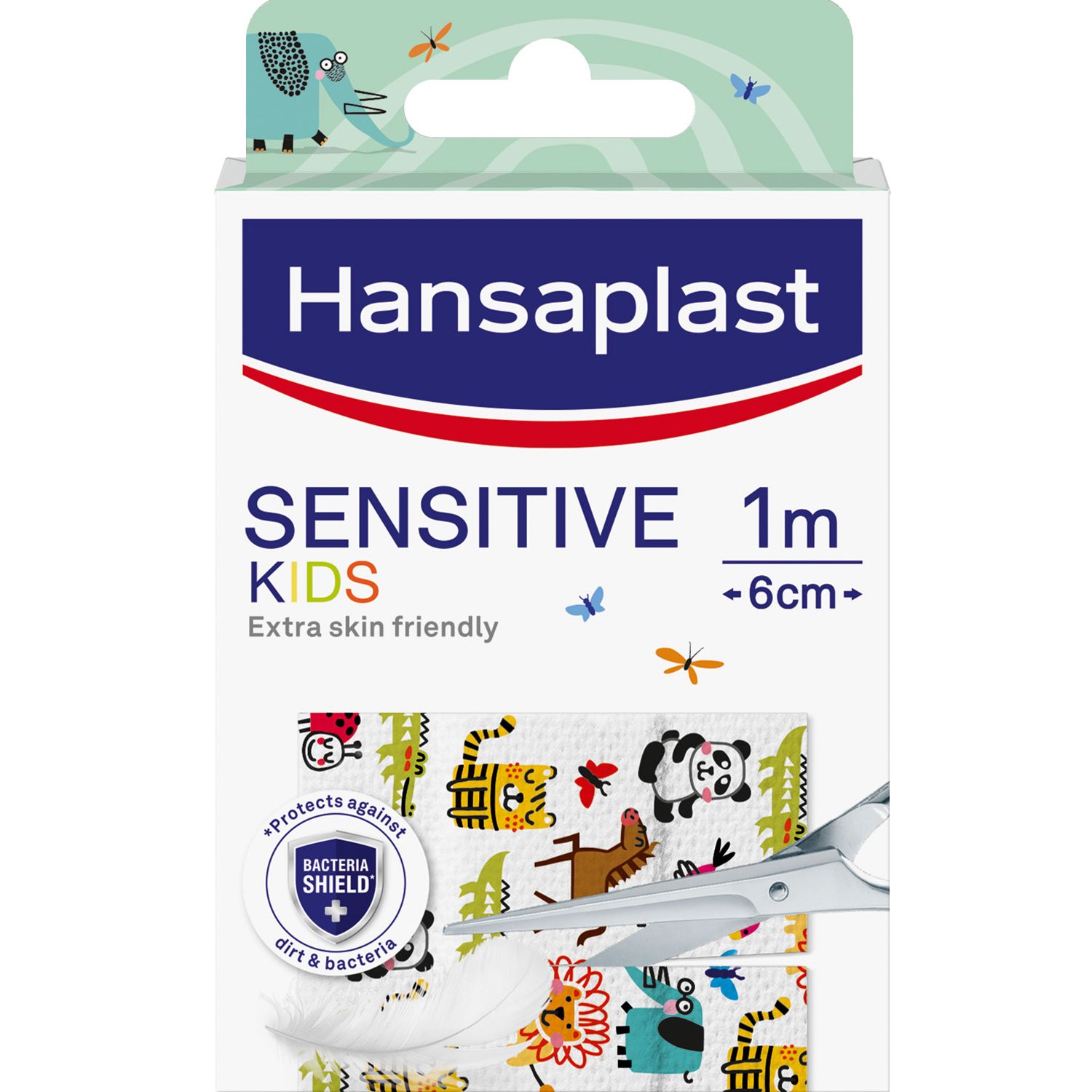 Hansaplast Hansaplast Sensitive Kids 1m x 6cm Παιδικά Επιθέματα με Σχέδιο για Κάλυψη & Προστασία Μικρών Πληγών 1 Τεμάχια