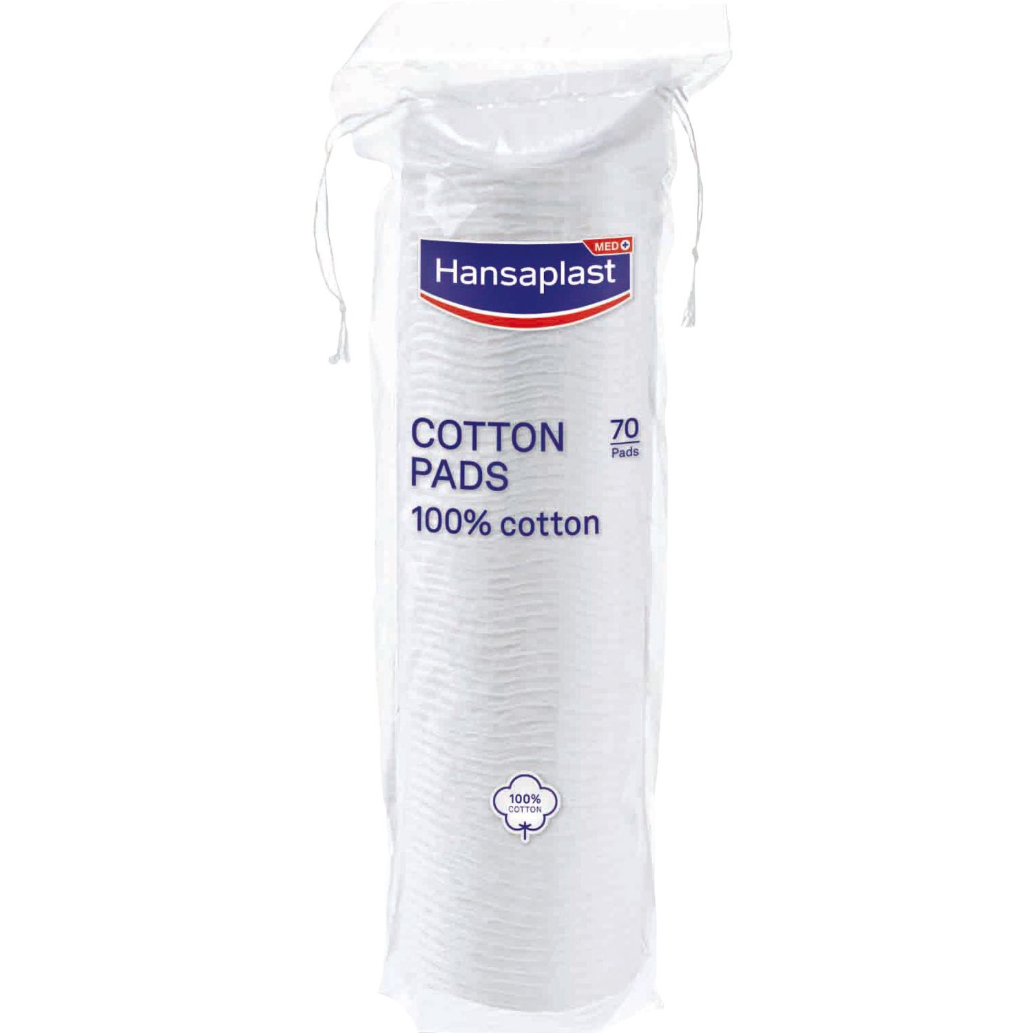 Hansaplast Hansaplast Cotton Pads Απαλοί Δίσκοι Από 100% Οργανικό Βαμβάκι Διπλής Όψης 70 Τεμάχια