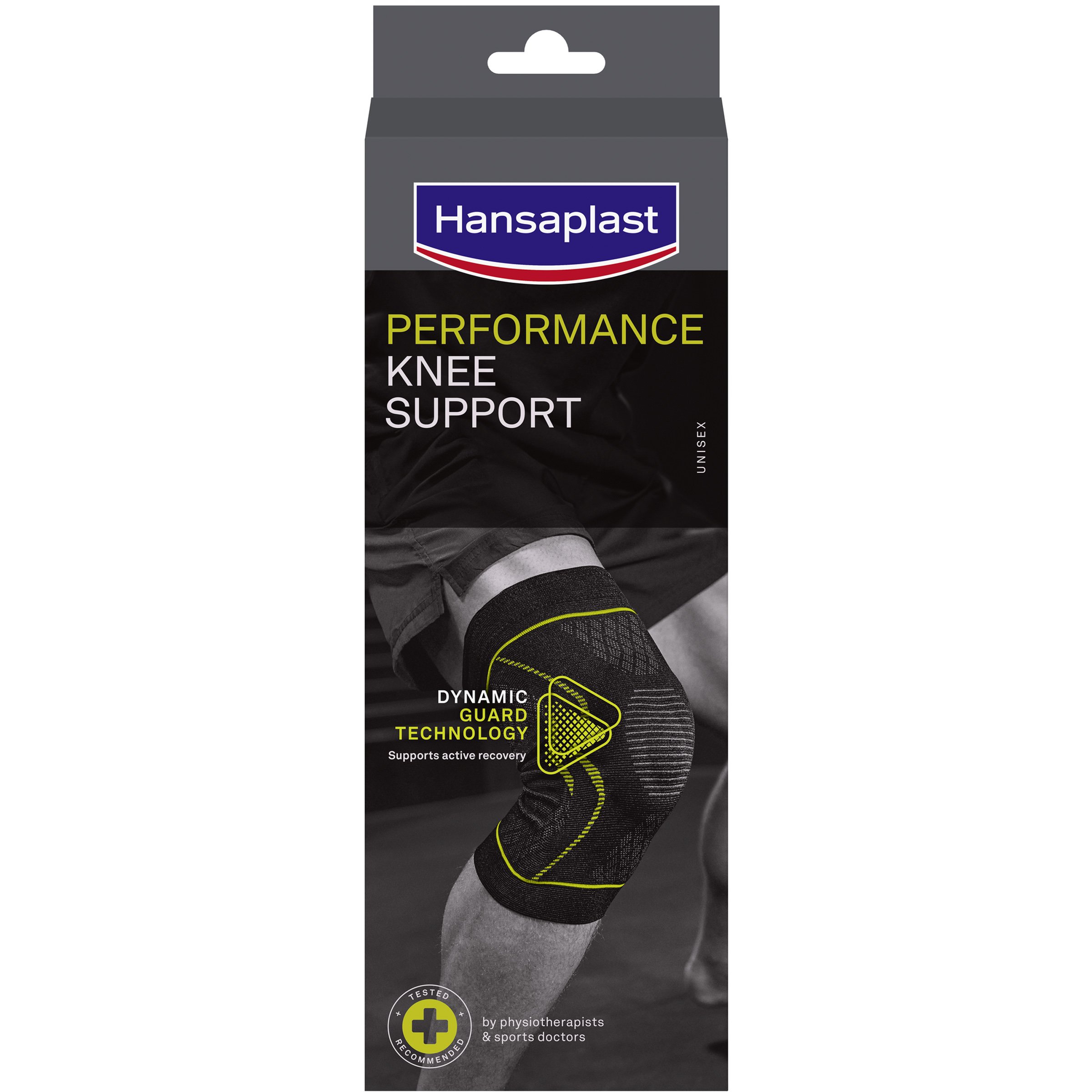 Hansaplast Hansaplast Performance Knee Support Επιγονατίδα Υψηλής Στήριξης που Διευκολύνει την Ταχύτερη Αποκατάσταση 1 Τεμάχιο - S/M