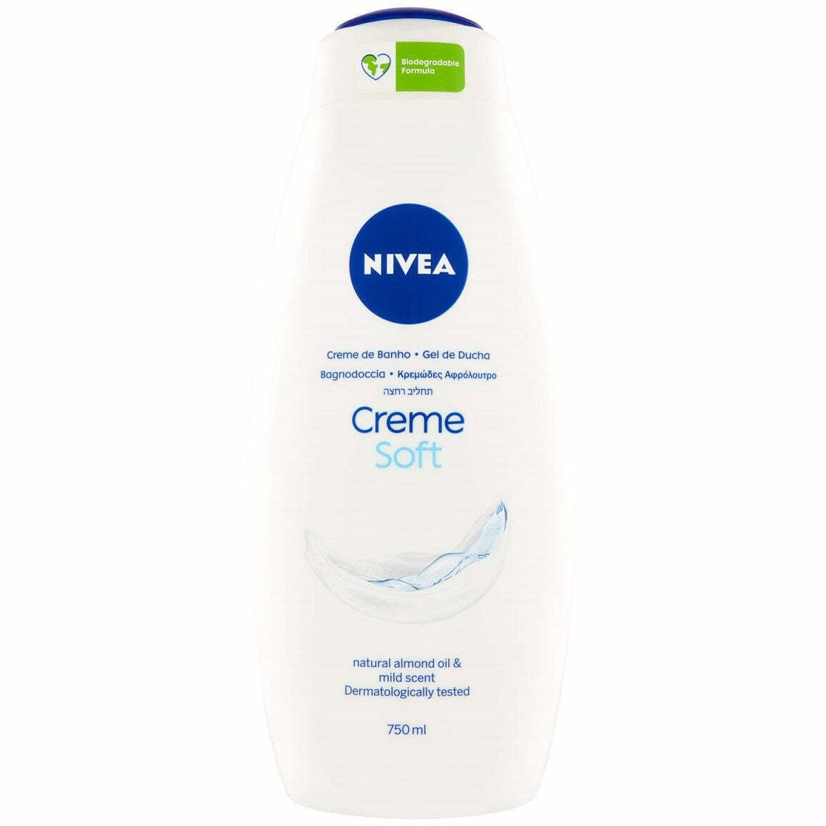 Nivea Creme Soft Shower Κρεμώδες Αφρόλουτρο με Αμυγδαλέλαιο 750ml