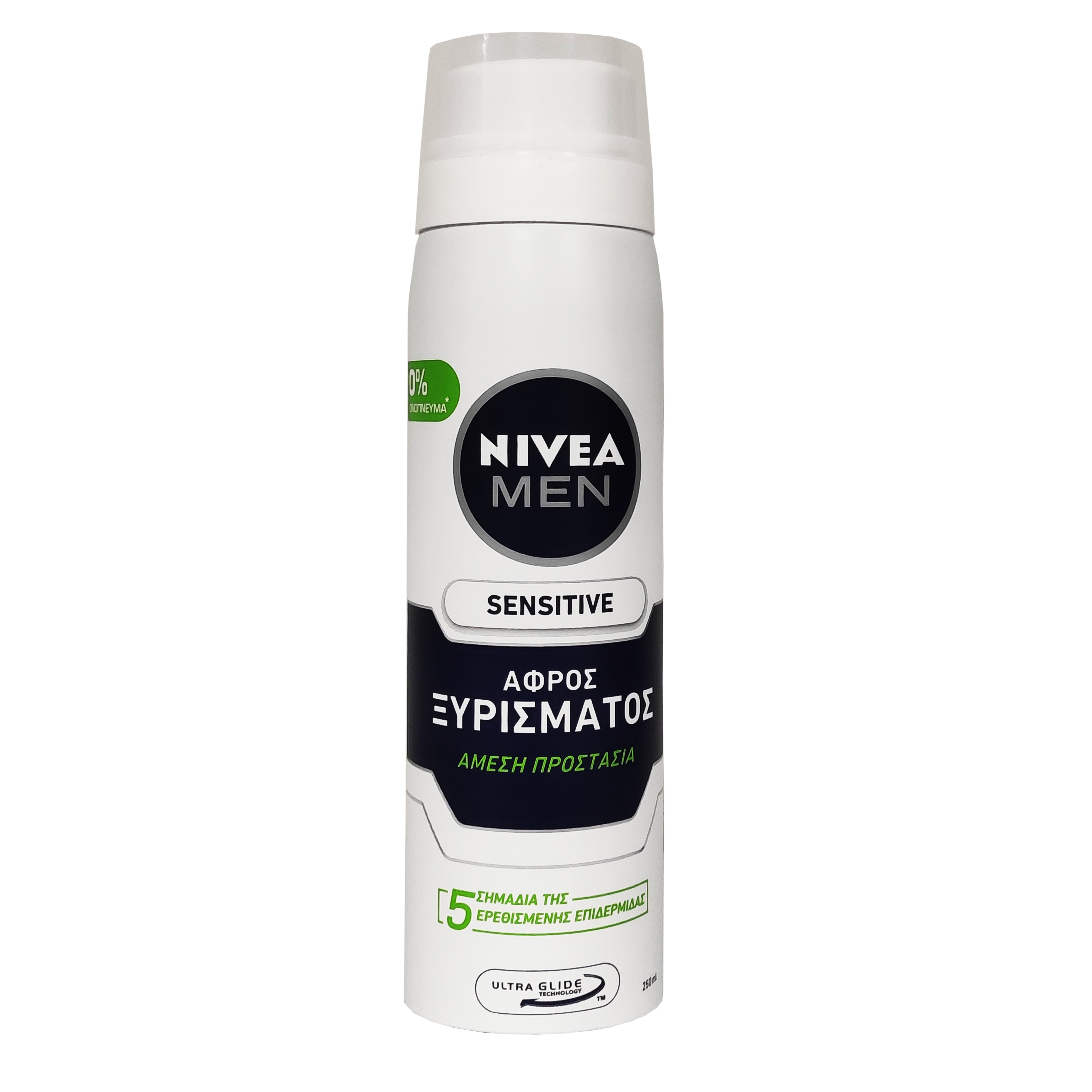 Nivea Nivea Men Sensitive Shaving Foam Αφρός Ξυρίσματος Χωρίς Οινόπνευμα για Ευαίσθητες Επιδερμίδες 250ml