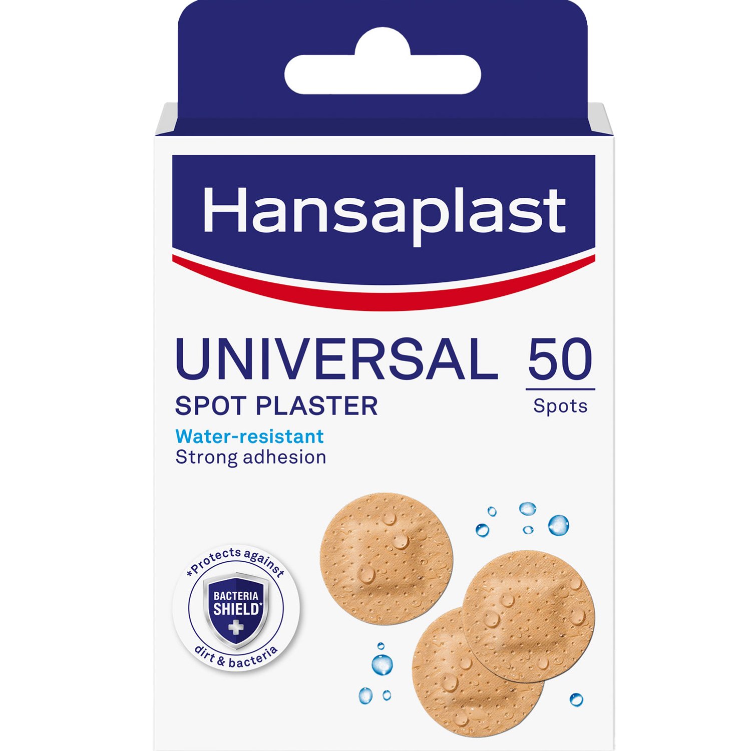 Hansaplast Hansaplast Universal Spot Plaster Ανθεκτικά στο Νερό Επιθέματα για την Κάλυψη & Προστασία Μικρών Πληγών 50 Τεμάχια