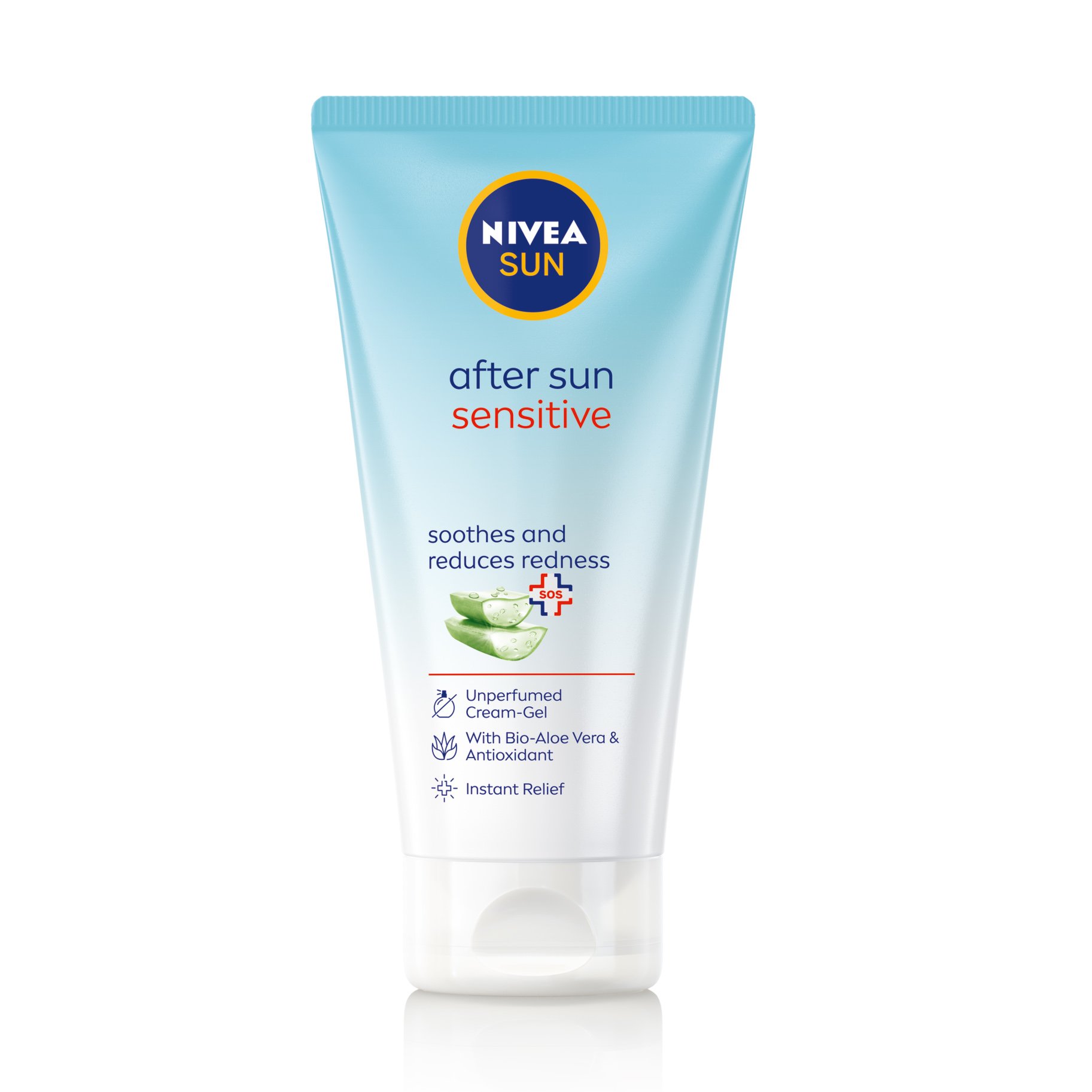 Nivea Nivea Sun After Sun Sensitive Cream Gel Ενυδατική Κρέμα Gel Σώματος για Μετά την Έκθεση στο Ήλιο με Αλόη 175ml