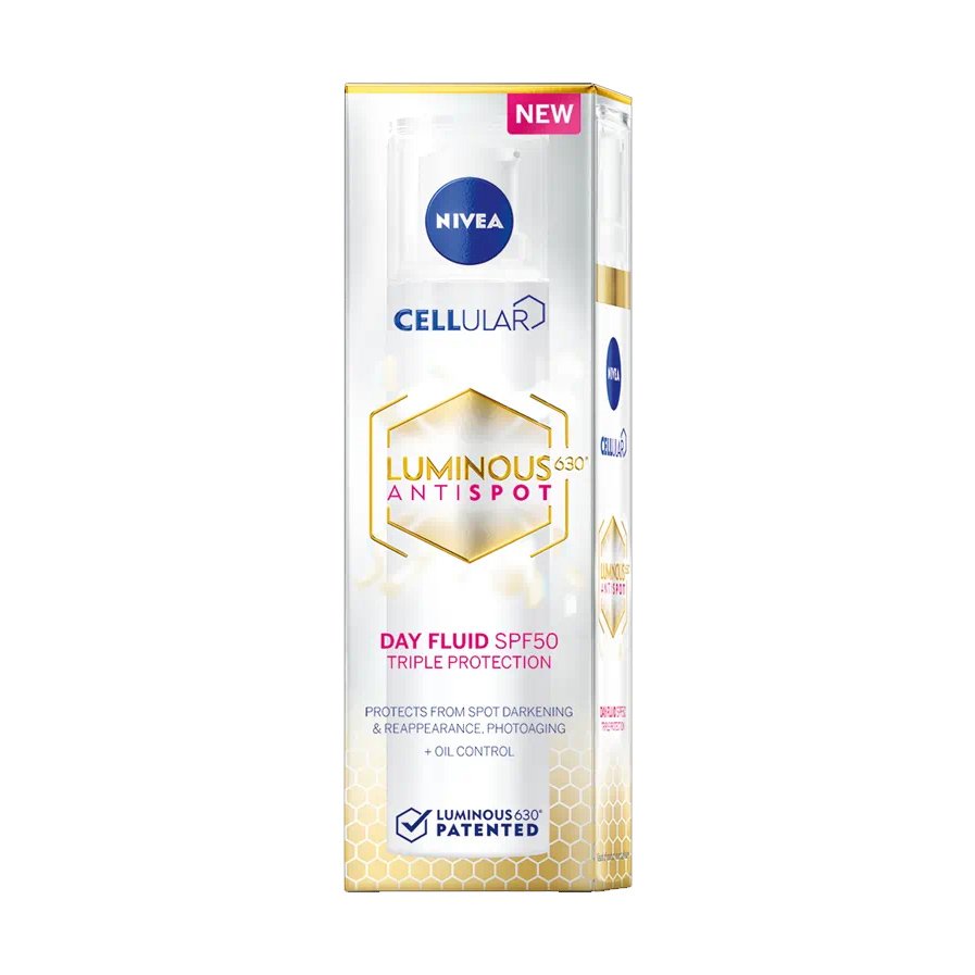 Nivea Nivea Cellular Luminous630 Antispot Day Fluid Spf50 Κρέμα Ημέρας Κατά των Κηλίδων για Κάθε Τύπο Επιδερμίδας 40ml