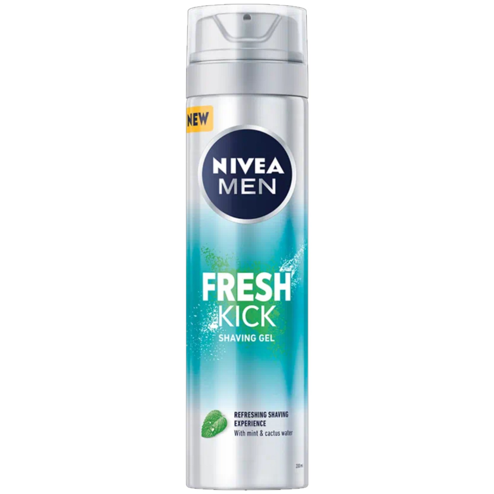 Nivea Nivea Men Fresh Kick Shaving Gel Ανδρικό Αναζωογονητικό Gel Ξυρίσματος με Εκχύλισμα Μέντας 200ml