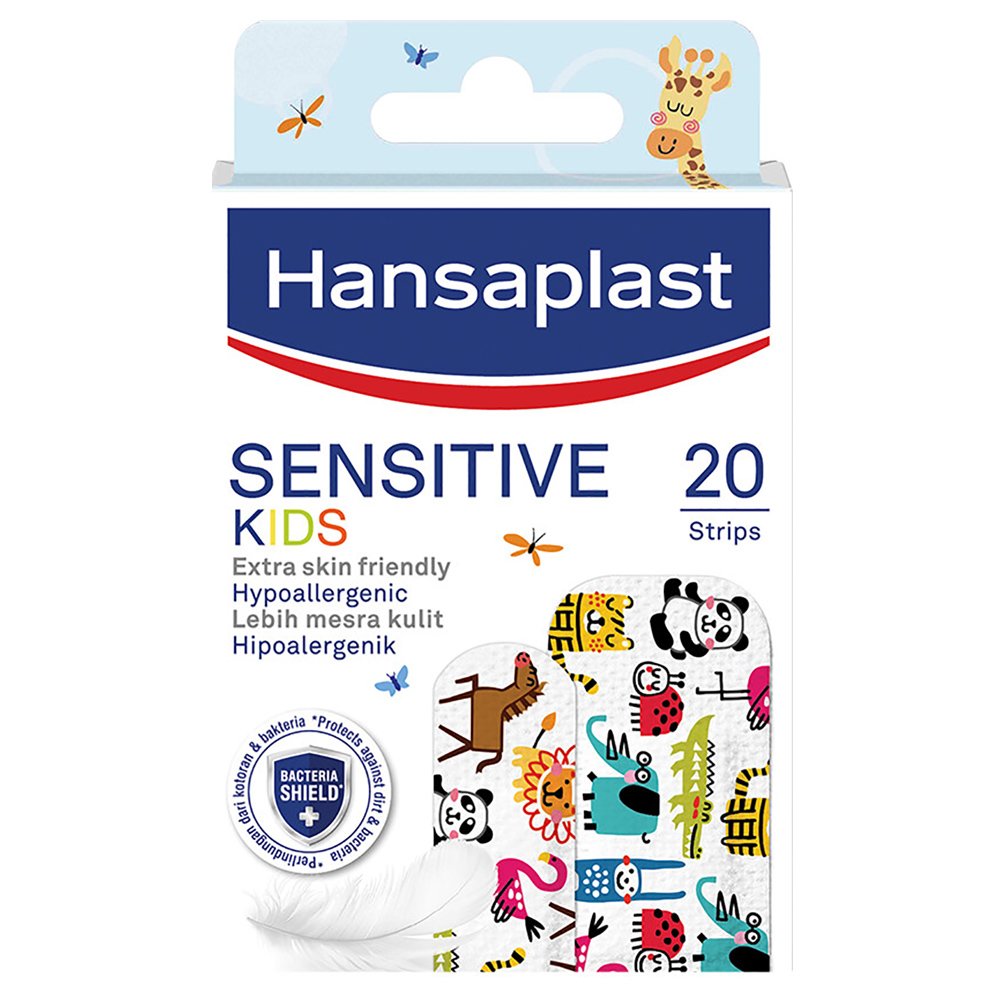 Hansaplast Hansaplast Sensitive Kids Strips Αυτοκόλλητα Επιθέματα για Παιδιά, για την Κάλυψη & Προστασία Μικρών Πληγών, σε 2 Διαφορετικά Μεγέθη 20 Τεμάχια