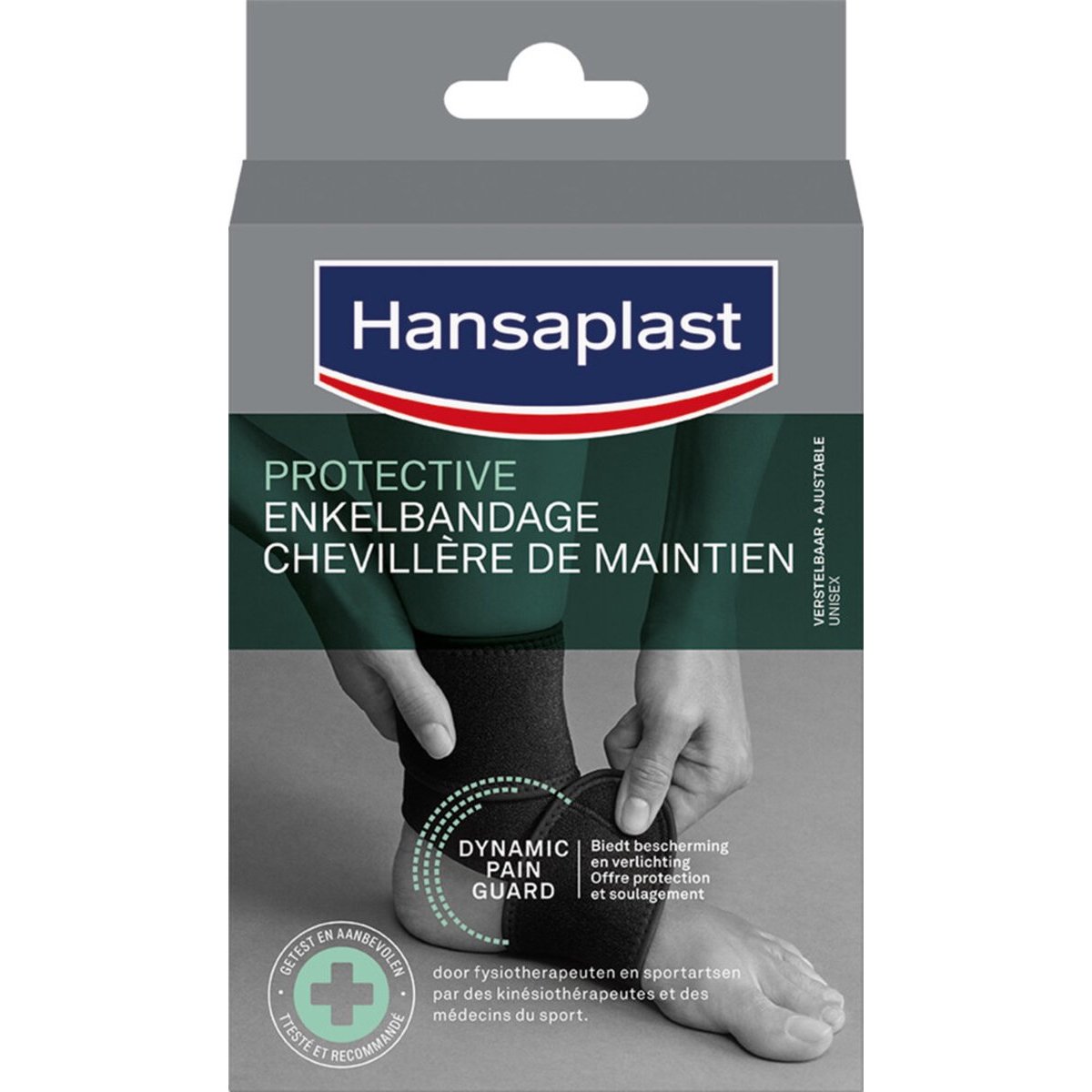 Hansaplast Hansaplast Unisex Adjustable Ankle Support Επιστραγαλίδα Ρυθμιζόμενου Μεγέθους για Παροχή Στήριξης σε Αδύναμους & Τραυματισμένους Αστραγάλους 1 Τεμάχιο