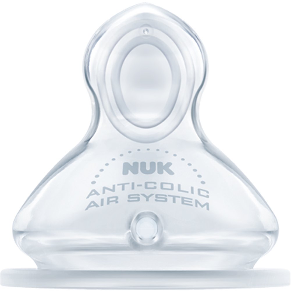 Nuk Nuk First Choice Plus No Colic Teat 0-6m Θηλή Σιλικόνης Κατά των Κολικών με Φυσικό Σχήμα 2 Τεμάχια