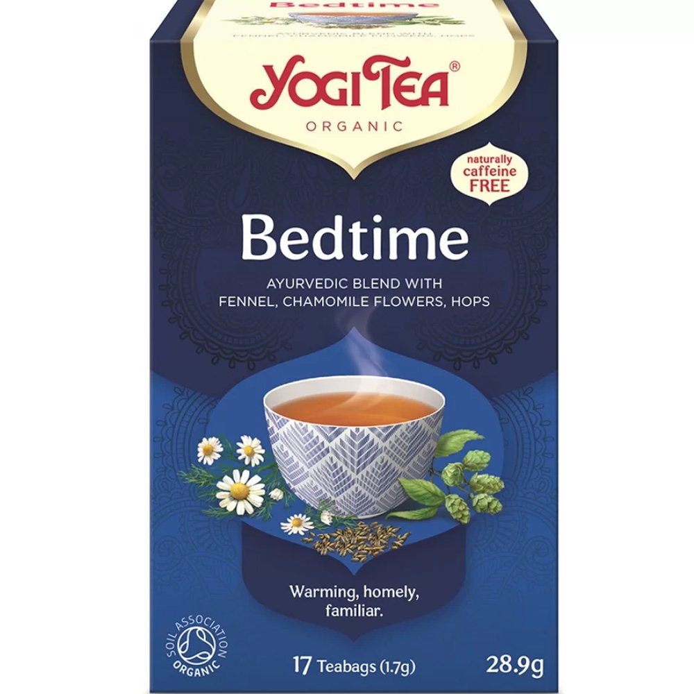 Yogi Tea Yogi Tea Bedtime Blend Bio Ρόφημα Μείγματος Βοτάνων & Μπαχαρικών Αγιουρβέδα για Χαλάρωση, Εξισορρόπηση & Ξεκούραστο Ύπνο 17 Τεμάχια (17 Φακελάκια x 1.7g)