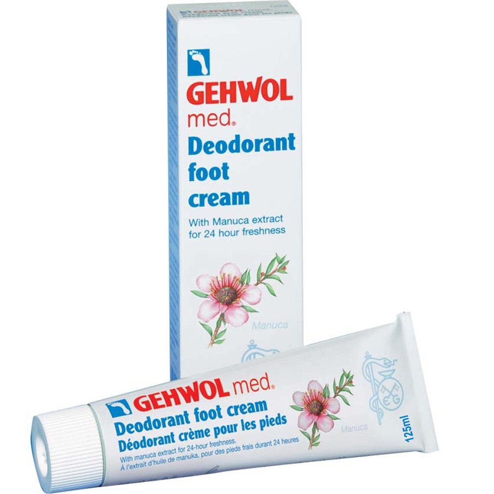 Gehwol Gehwol Med Deodorant Foot Cream Αποσμητική Κρέμα Ποδιών Κατά των Βακτηρίων & Μυκήτων 24ωρης Δράσης 125ml