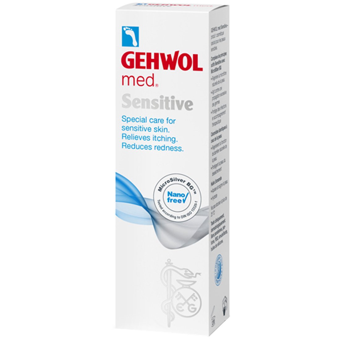 Gehwol Gehwol Med Sensitive Κρέμα Ειδικής Φροντίδας για το Ευαίσθητο Δέρμα των Ποδιών με Microsilver 75ml