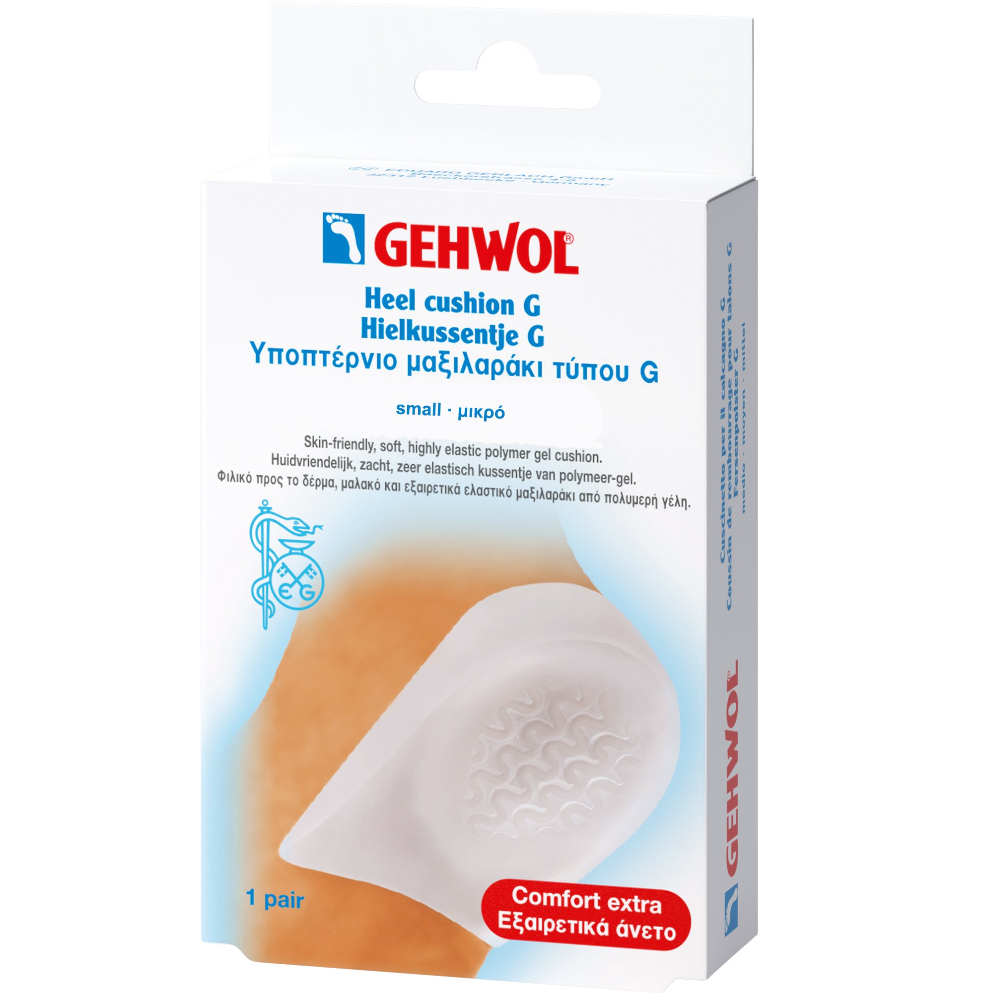 Gehwol Heel Cushion G Υποπτέρνιο Μαξιλαράκι Τύπου G για την Ανακούφιση από την Πίεση & τον Πόνο σε Περίπτωση Πτερνικής Άκανθας 1 Ζευγάρι - Μικρό (S) φωτογραφία