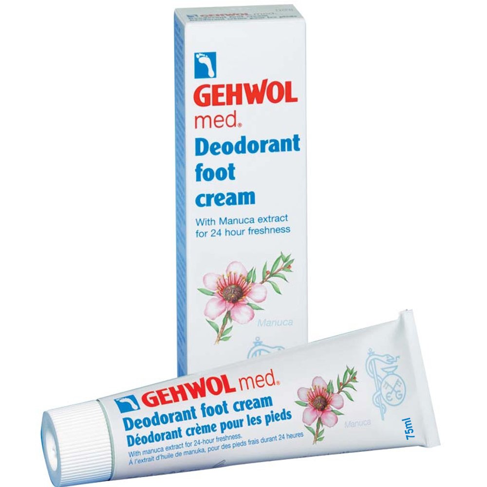 Gehwol Gehwol Med Deodorant Foot Cream Αποσμητική Κρέμα Ποδιών Κατά των Βακτηρίων & Μυκήτων 24ωρης Δράσης 75ml