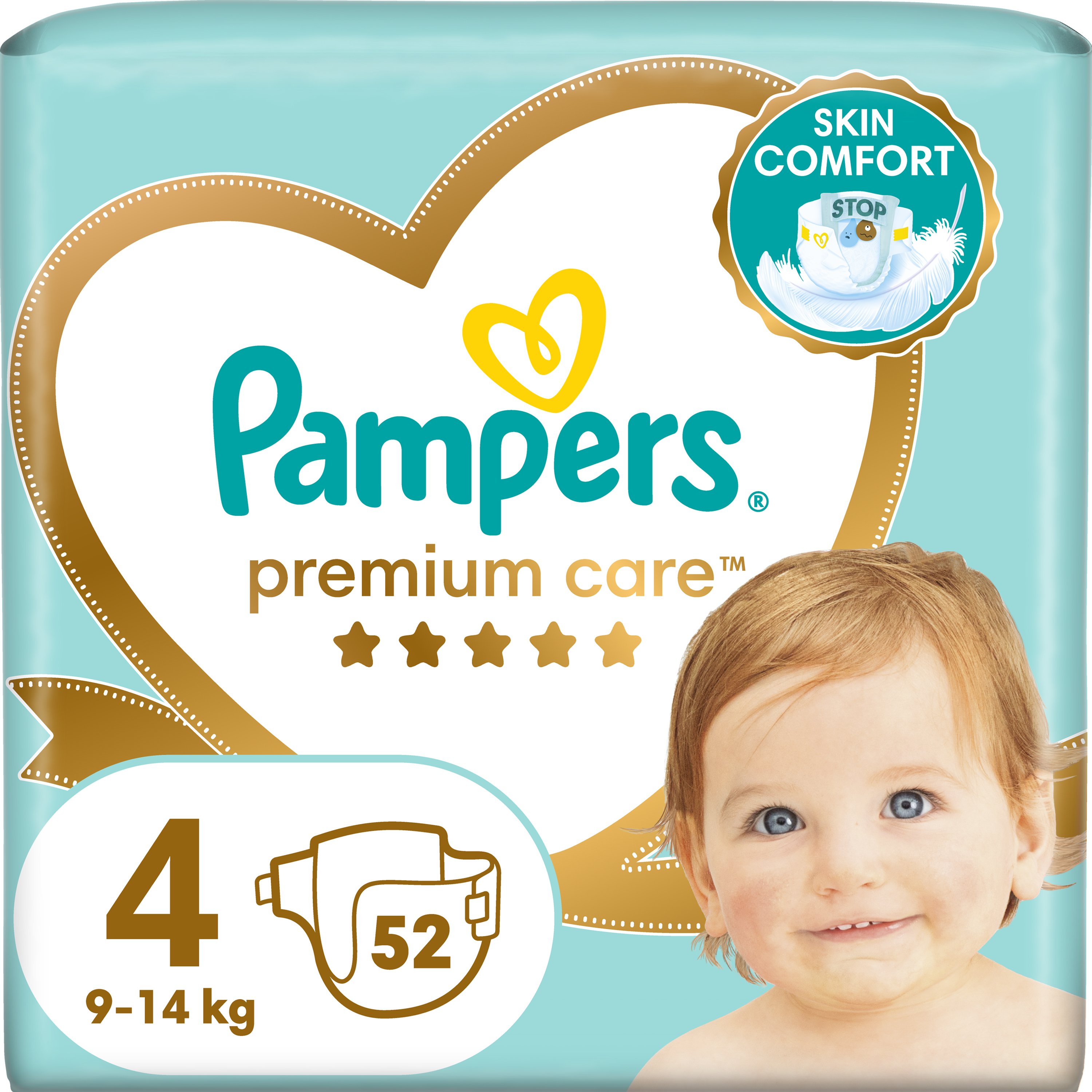 Pampers Pampers Premium Care Jumbo Pack No4 (9-14kg) 52 πάνες