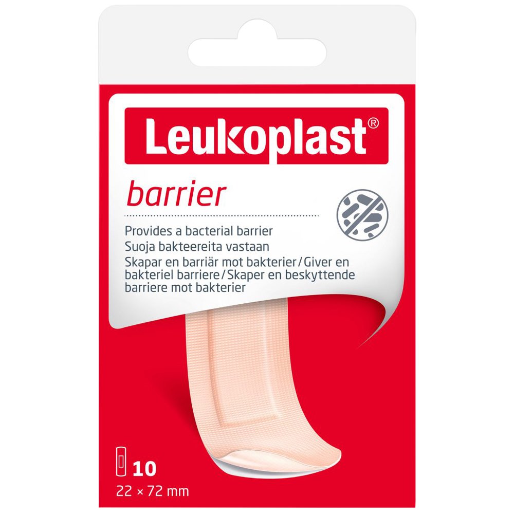 Leukoplast Leukoplast Barrier Waterproof Wound Pad Αδιάβροχα Αυτοκόλλητα Επιθέματα με Κόλλα Φιλική προς το Δέρμα 10 Τεμάχια