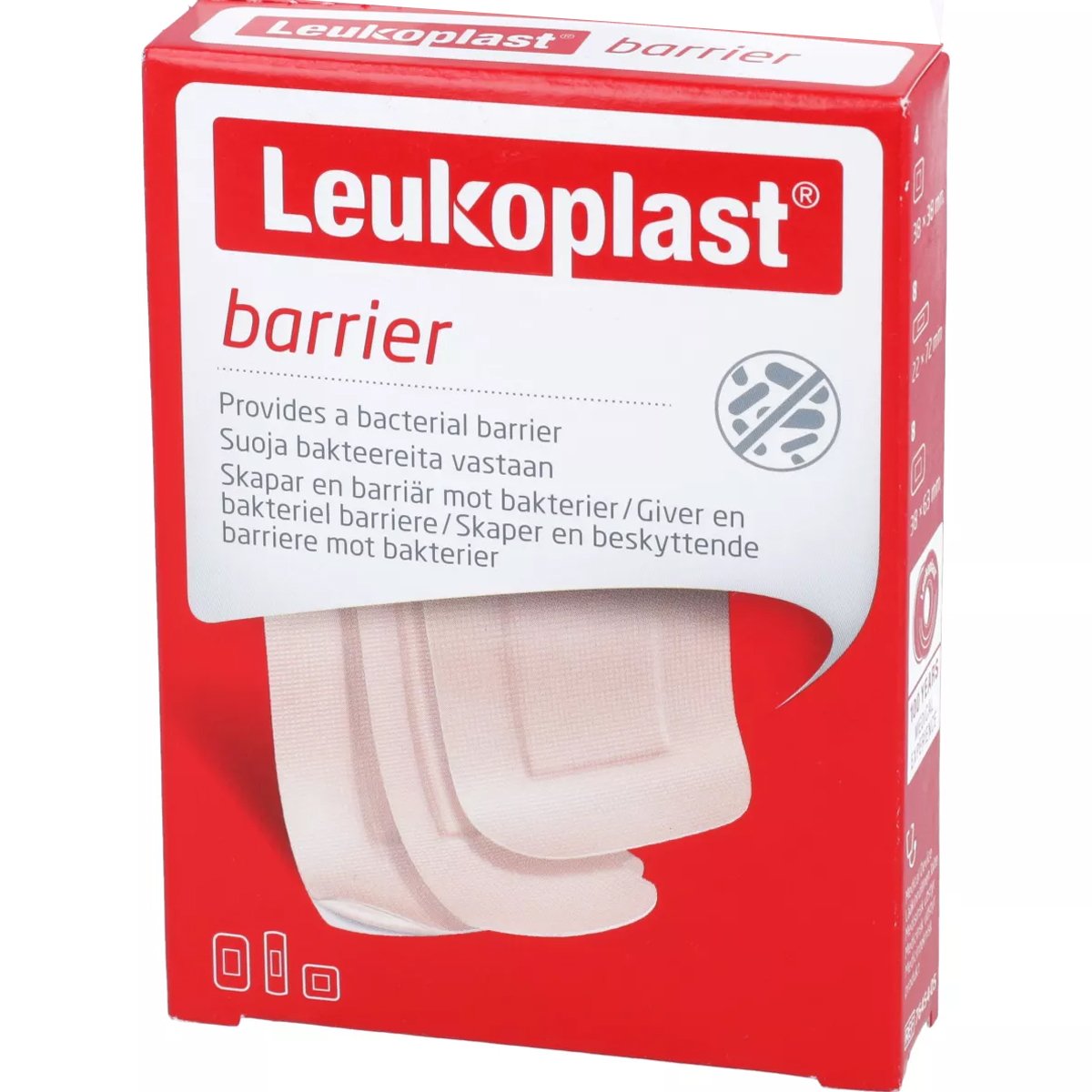 Leukoplast Leukoplast Barrier Waterproof Wound Pad Αδιάβροχα Αυτοκόλλητα Επιθέματα με Κόλλα Φιλική προς το Δέρμα σε 3 Διαφορετικά Μεγέθη 20 Τεμάχια