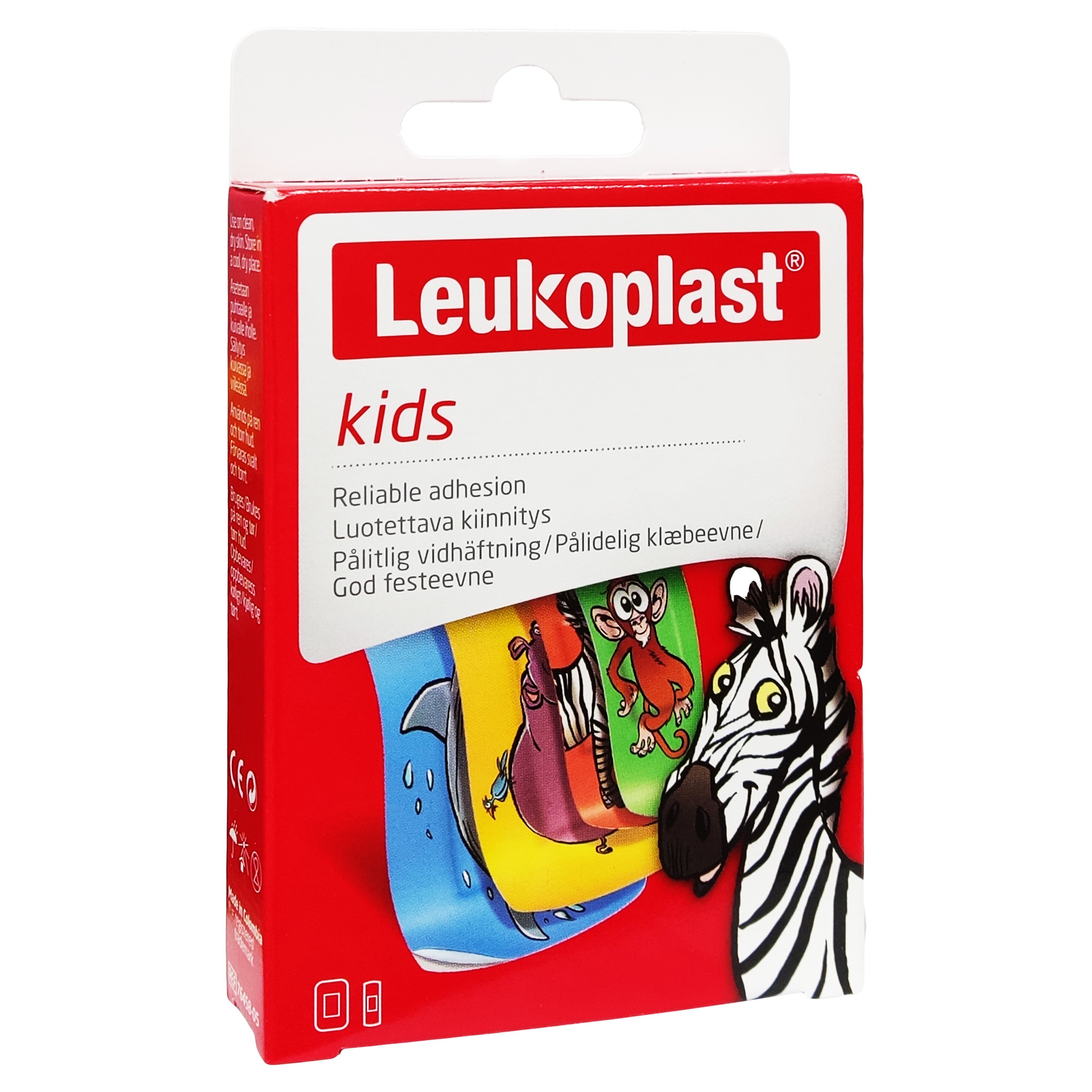 Leukoplast Leukoplast Kids Παιδικά Αυτοκόλλητα Επιθέματα Πληγών με Ζωάκια σε 2 Μεγέθη 12 Τεμάχια