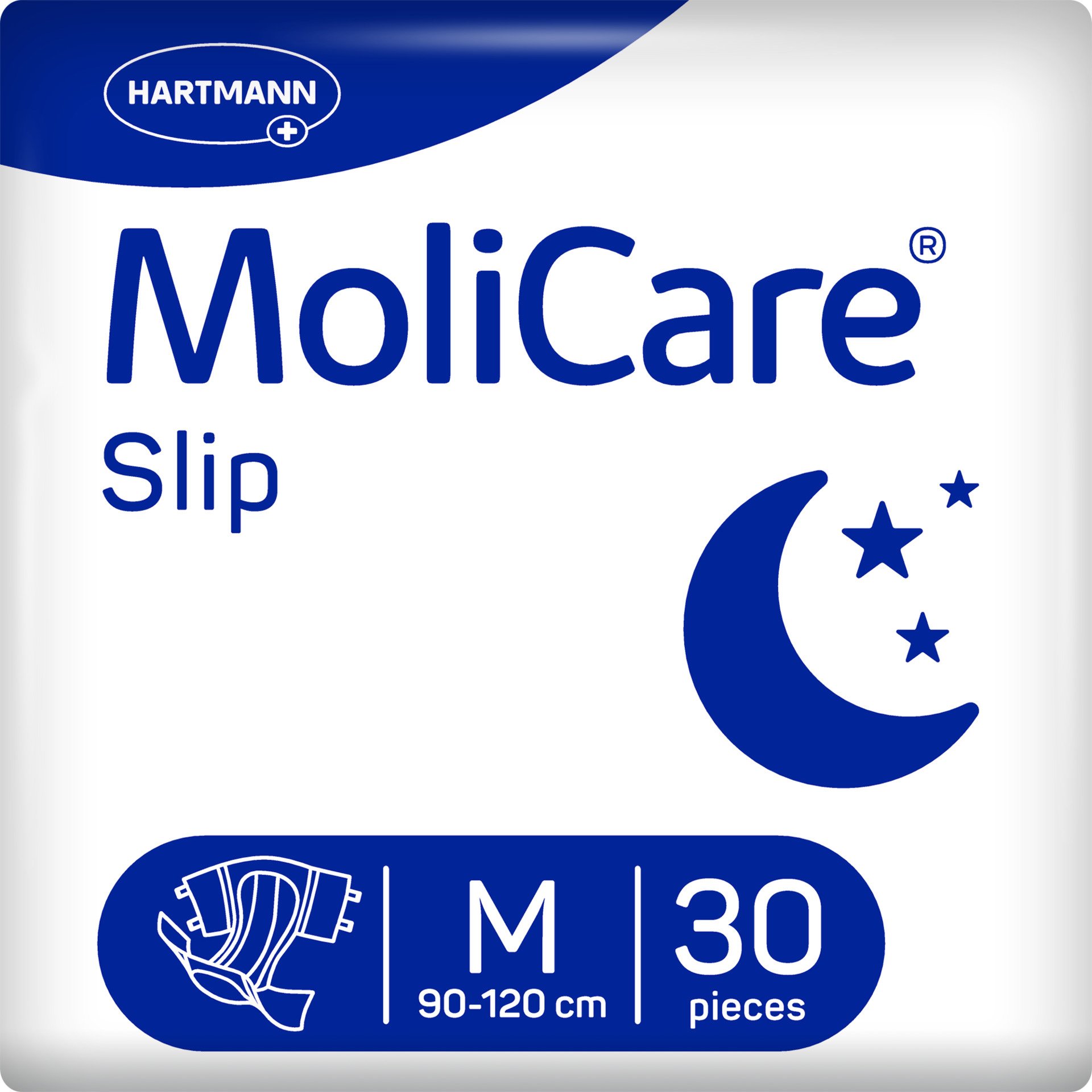 HARTMANN Hartmann MoliCare Night Slip Super Plus Σλιπ Ακράτειας για Κλινήρεις Ασθενείς Υψηλής Απορροφητικότητας Medium (90-120cm) 30 Τεμάχια