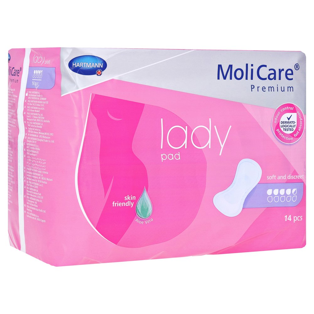 HARTMANN Hartmann MoliCare Premium Lady Pad Maxi Απορροφητικές Σερβιέτες για Μέτριας Μορφής Ακράτεια 14 Τεμάχια