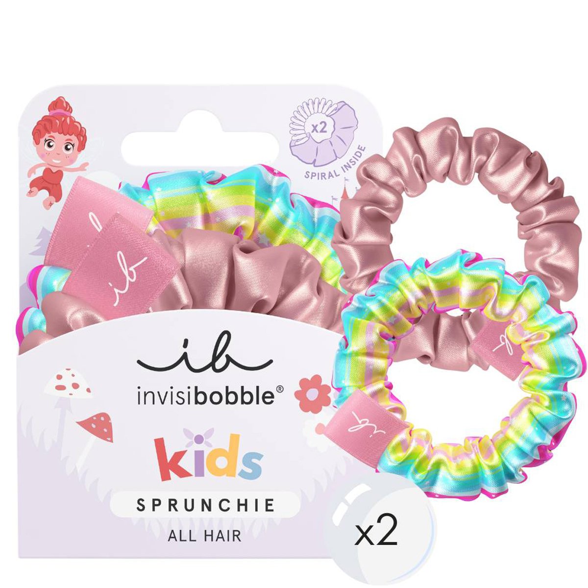 Invisibobble Invisibobble Kids Sprunchie Too Good To Be Blue Παιδικό Sprunchie για Δυνατό Κράτημα Χωρίς Πόνο 2 Τεμάχια