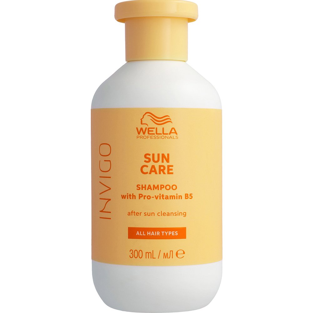 Wella Wella Invigo Sun Care Shampoo with Pro-Vitamin B5 All Hair Types 300ml,Σαμπουάν Βαθύ Καθαρισμού για Χρήση Μετά την Έκθεση στον Ήλιο για Όλους τους Τύπους Μαλλιών